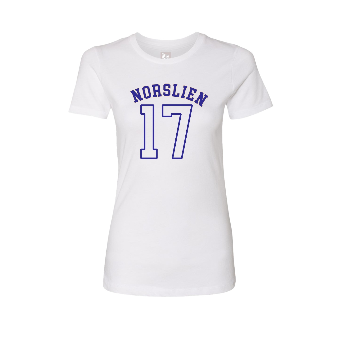 Fitted Women's Tee — Shirsey Arch in White