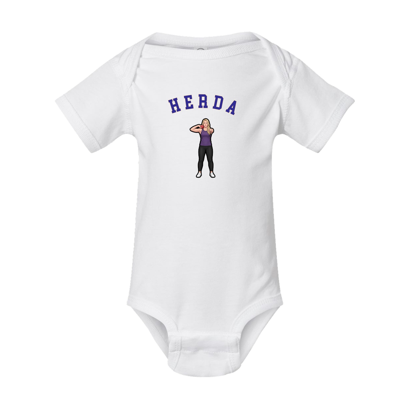 Baby Onesie — Shirsey Arch in White