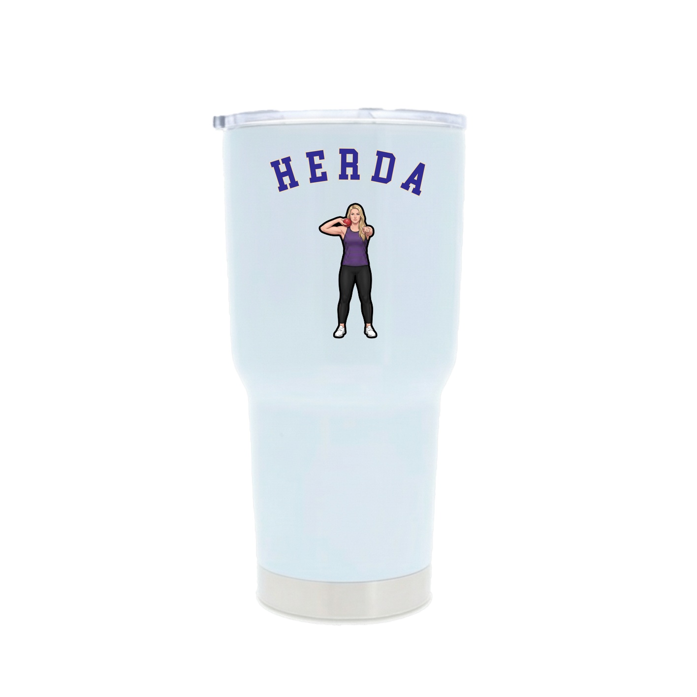 30oz Stainless Steel Tumbler — Shirsey Arch in White
