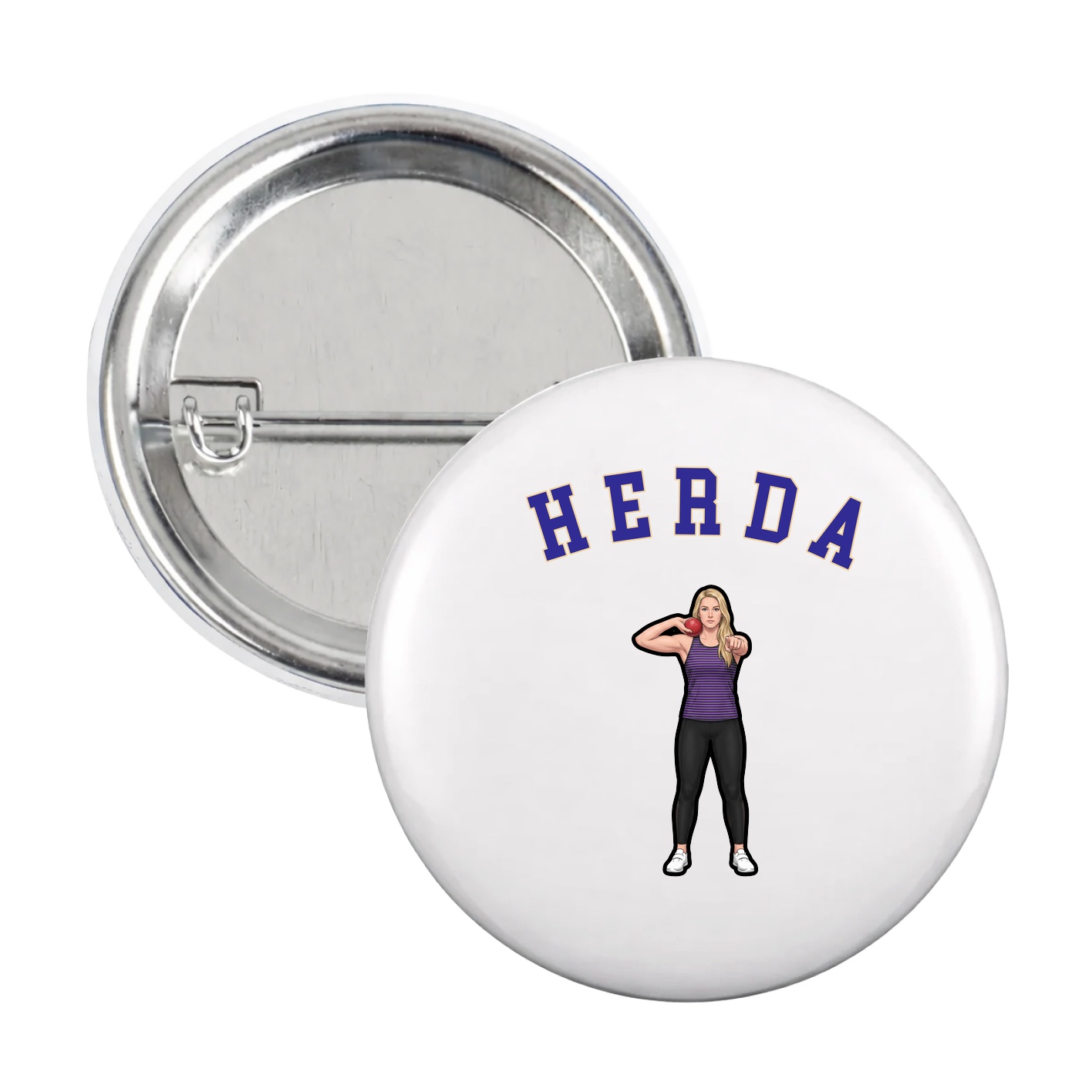 Game Day Button — Shirsey Arch in White