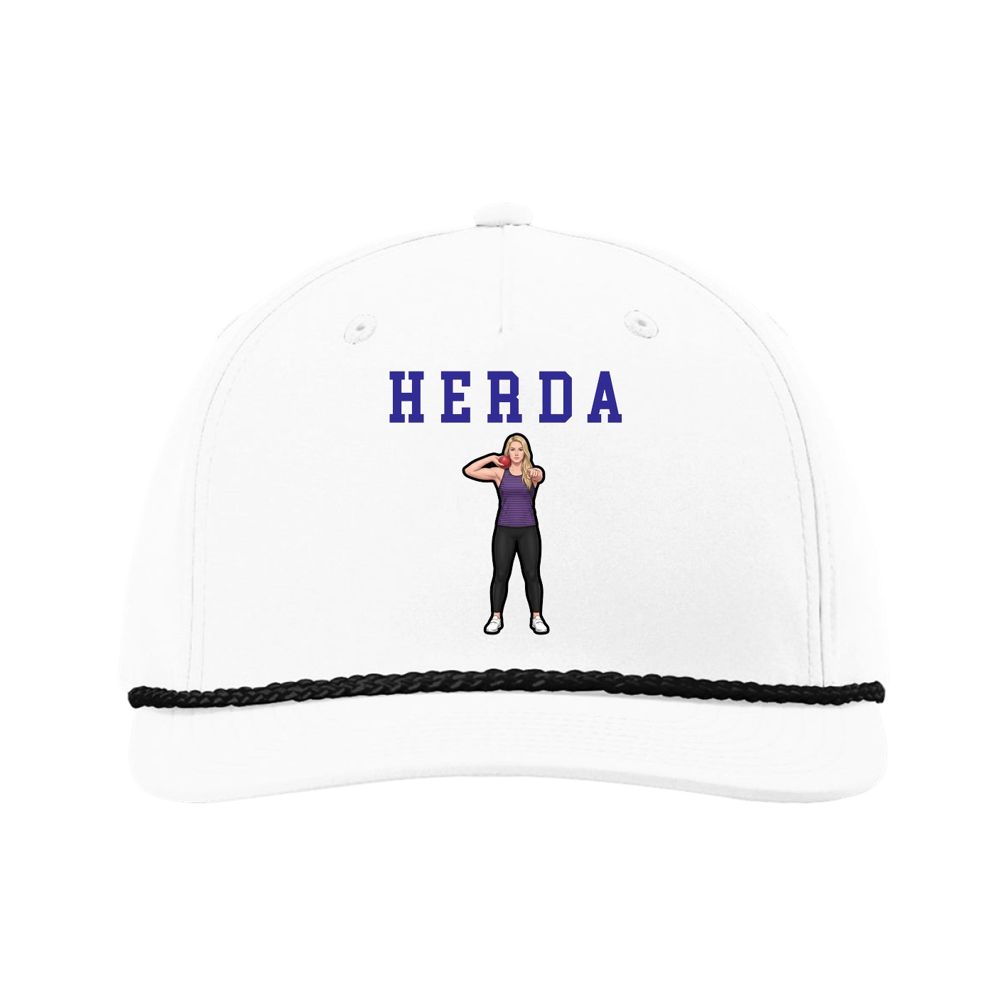 Five-Panel Classic Rope Cap — Shirsey in White