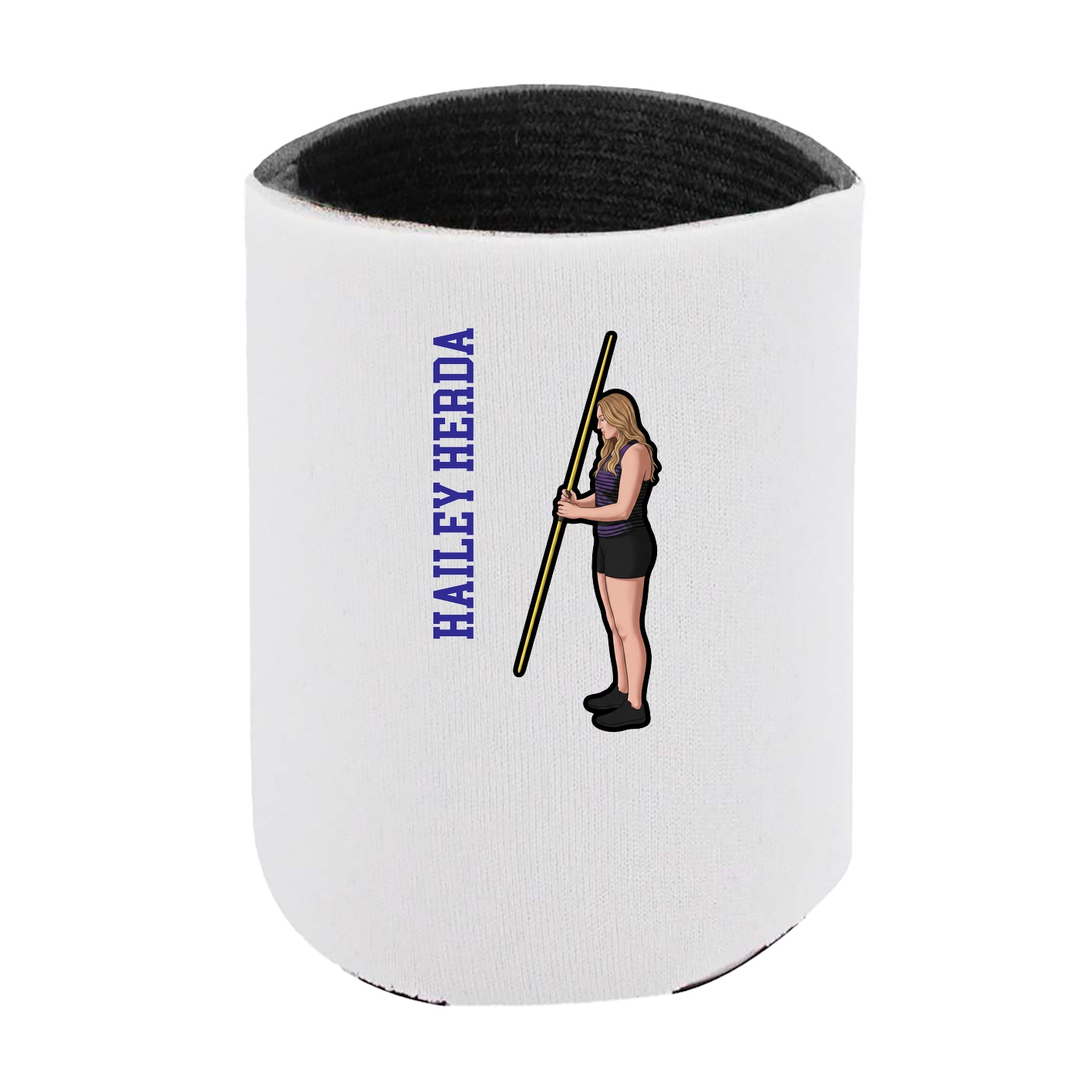 Can Holder — Name Vertical in White