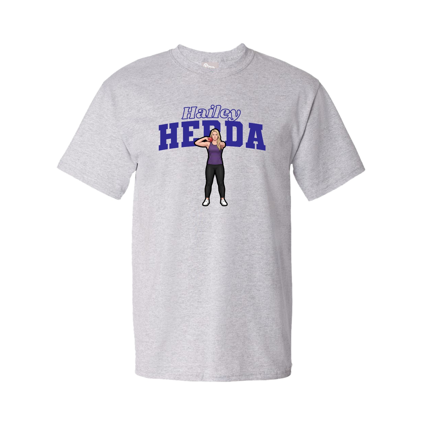Youth Tee — Name Arch in Grey