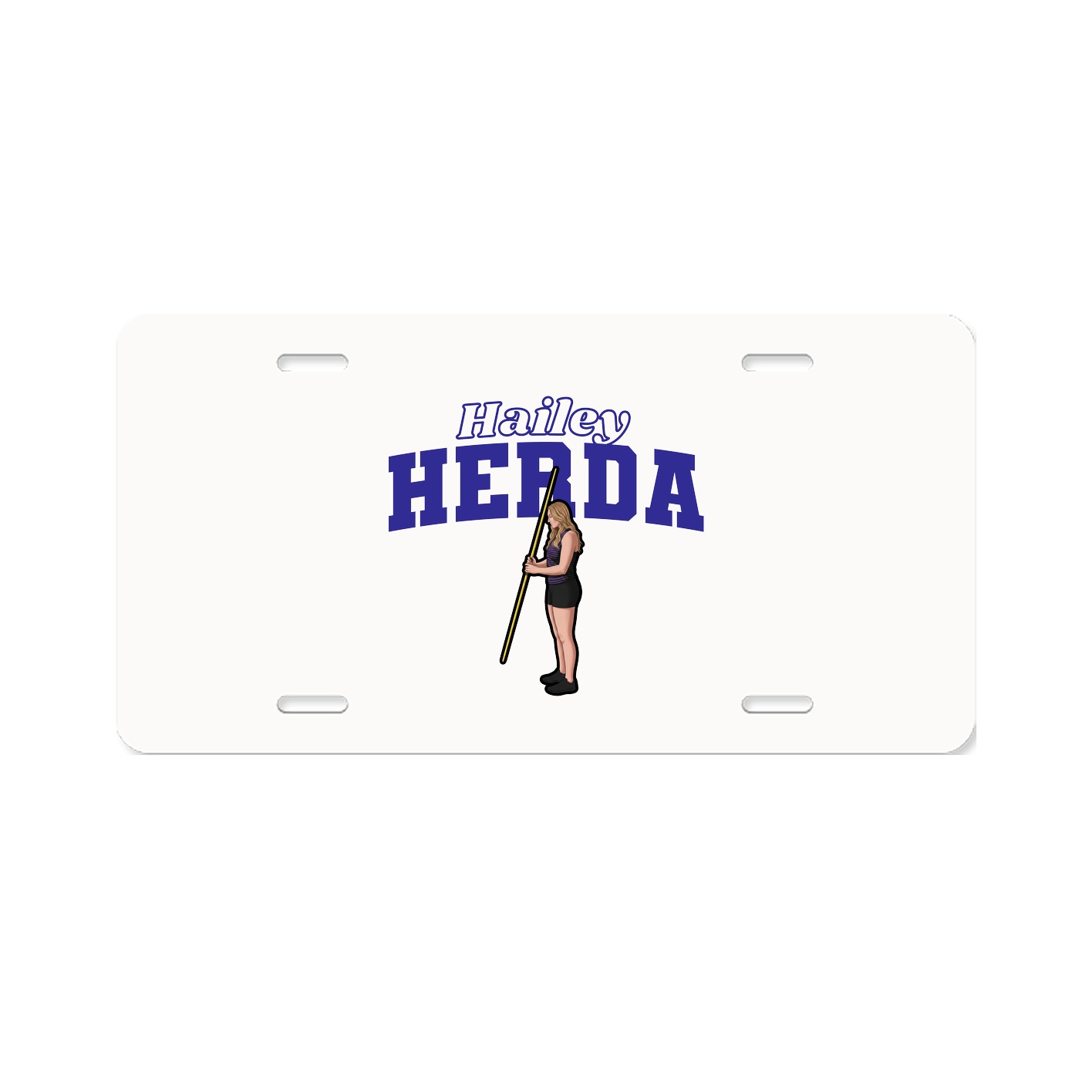 License Plate — Name Arch in Classic