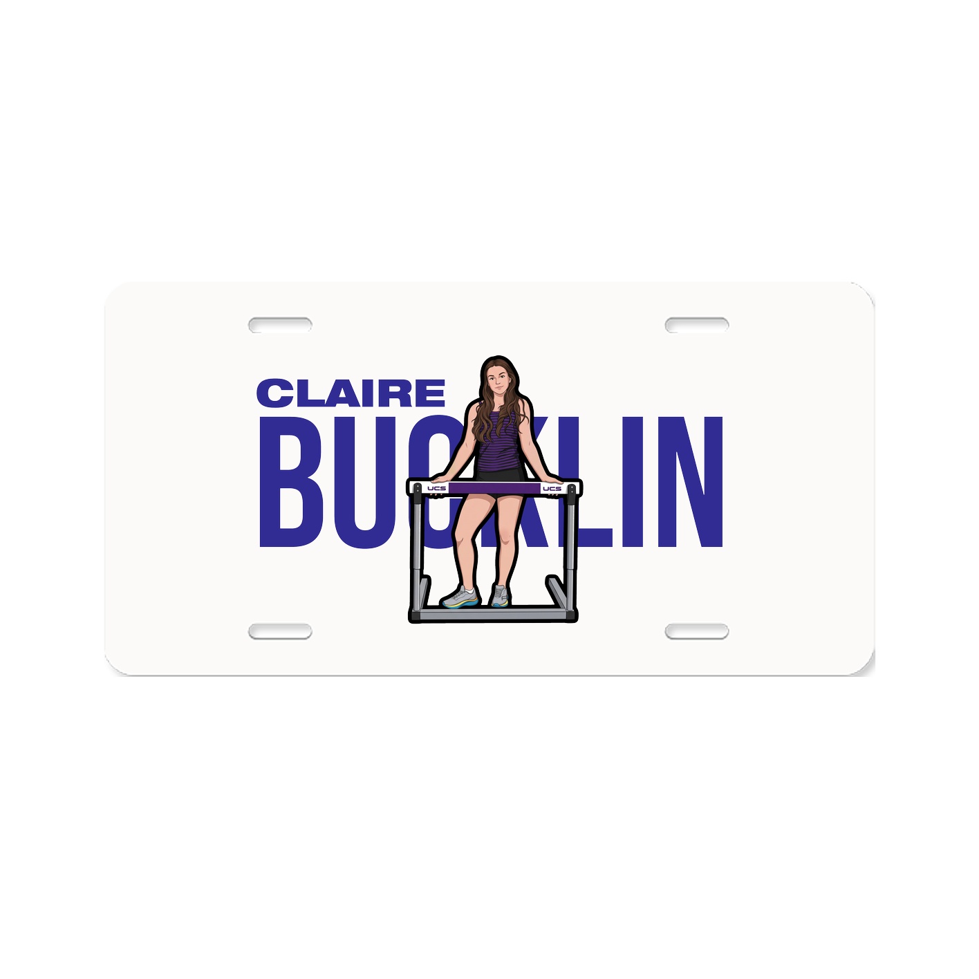 License Plate — Player Name in Classic