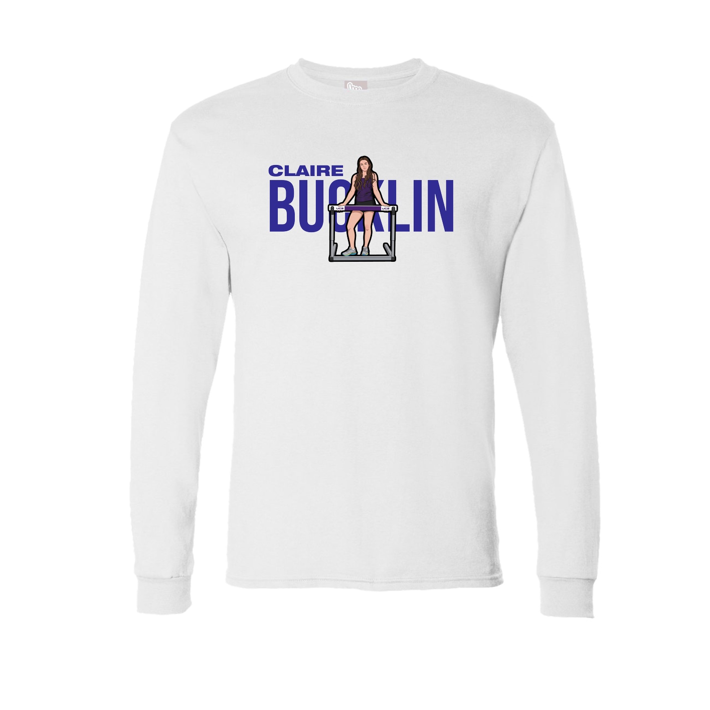 Long Sleeve Tee — Player Name in White