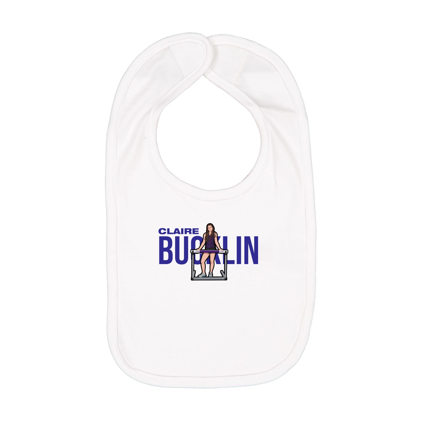 Infant Bib — Player Name in White