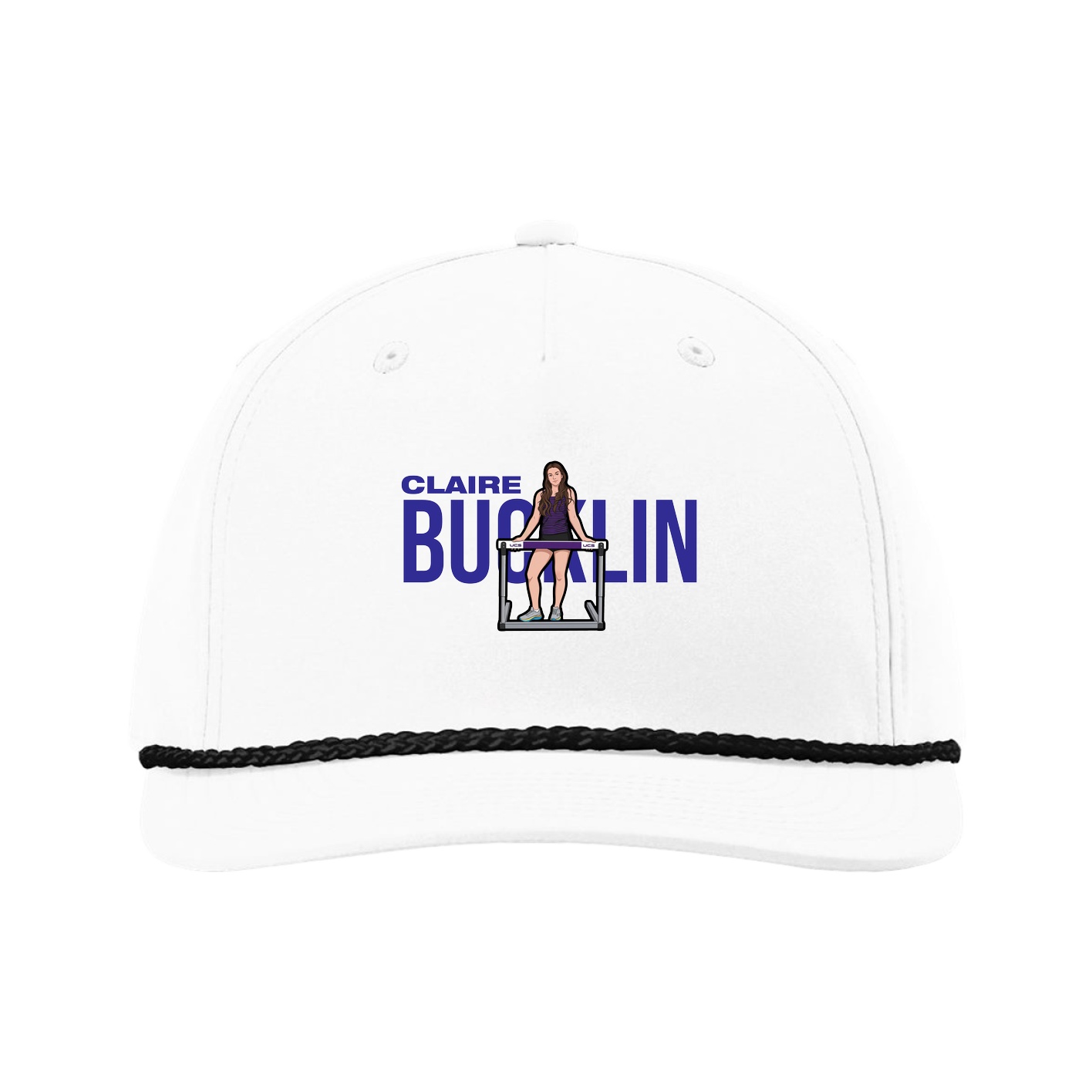 Five-Panel Classic Rope Cap — Player Name in White