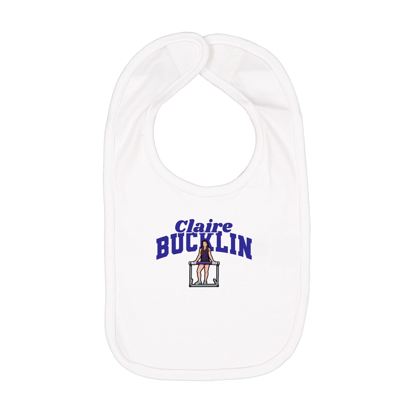 Infant Bib — Signature Arch in White