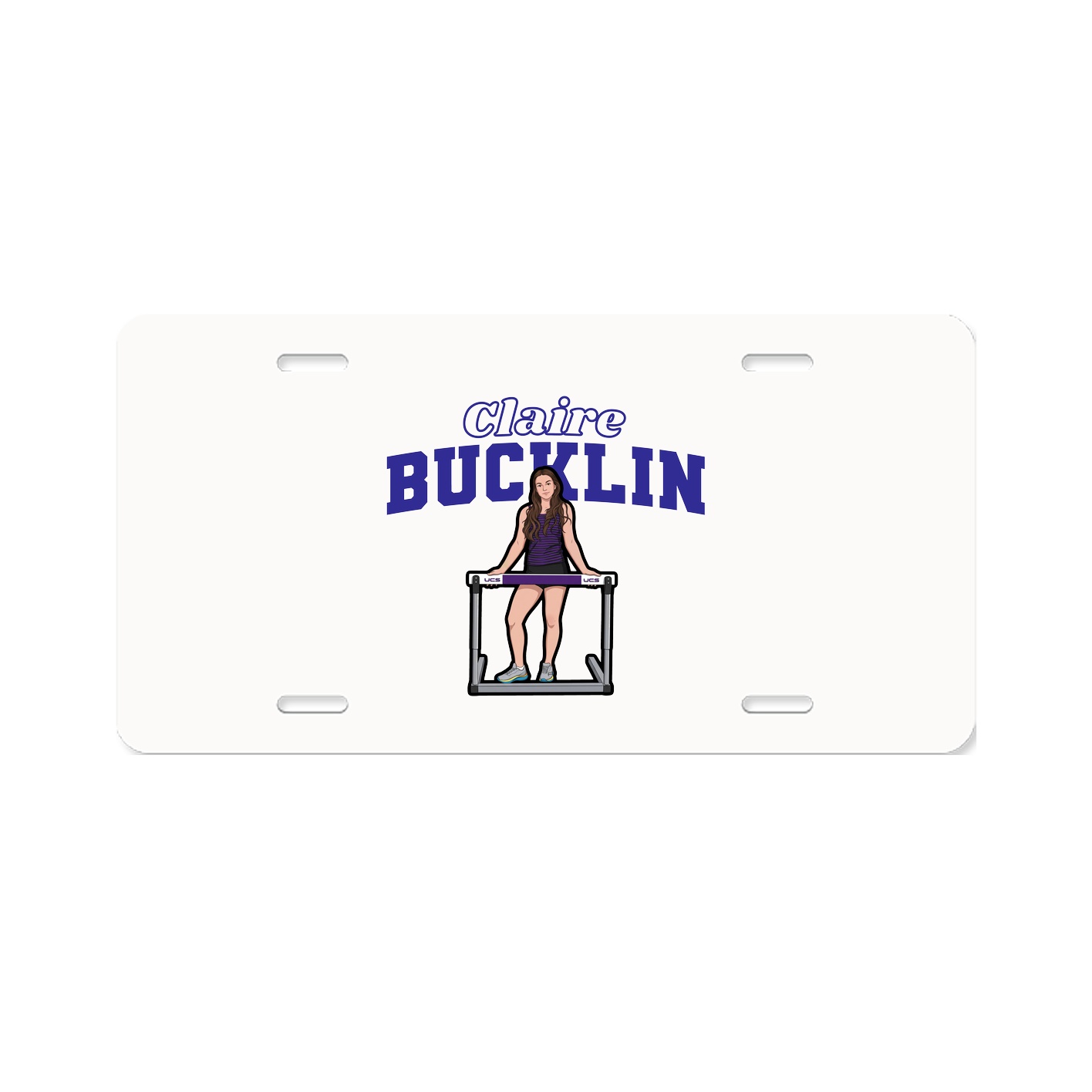 License Plate — Name Arch in Classic
