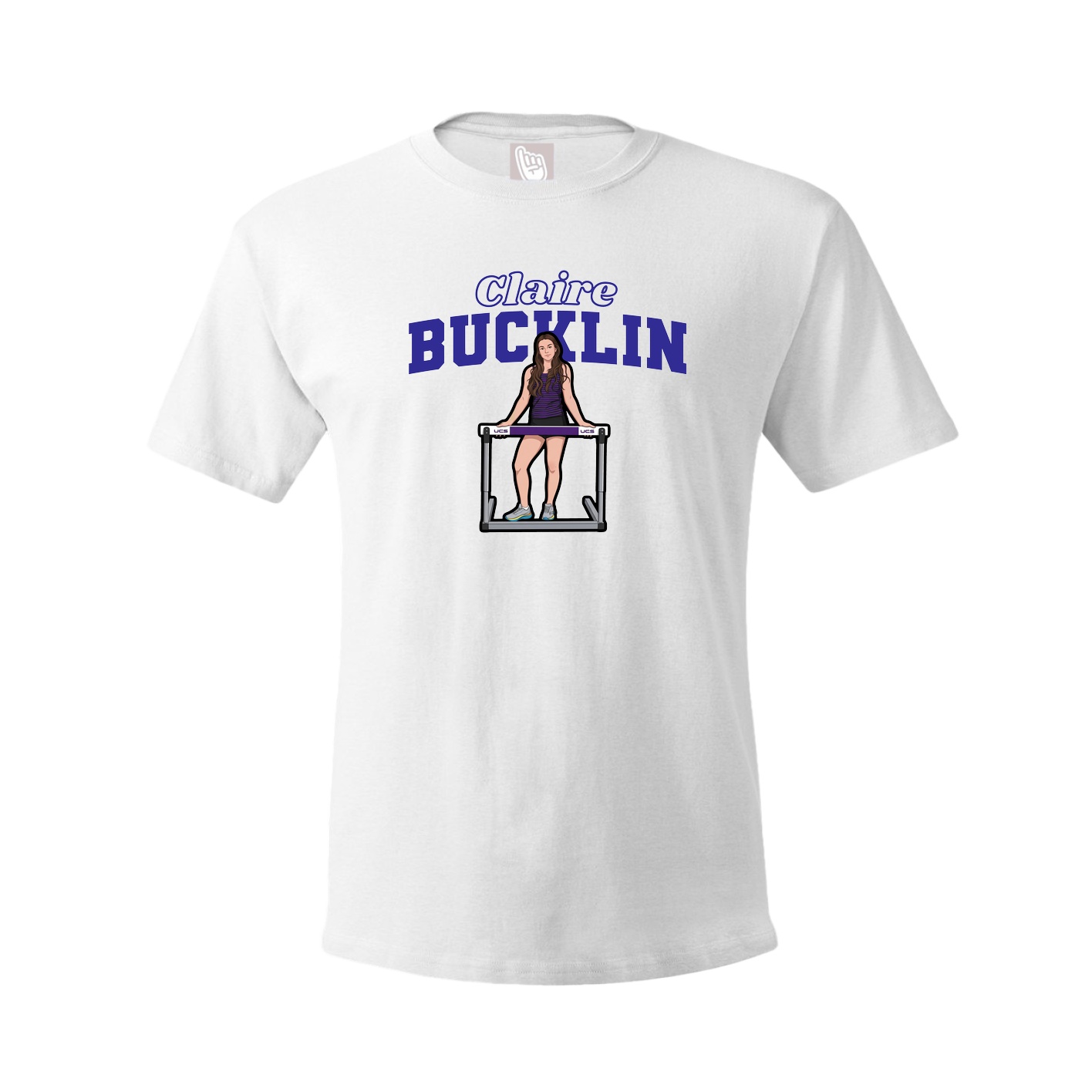 Youth Tee — Name Arch in White