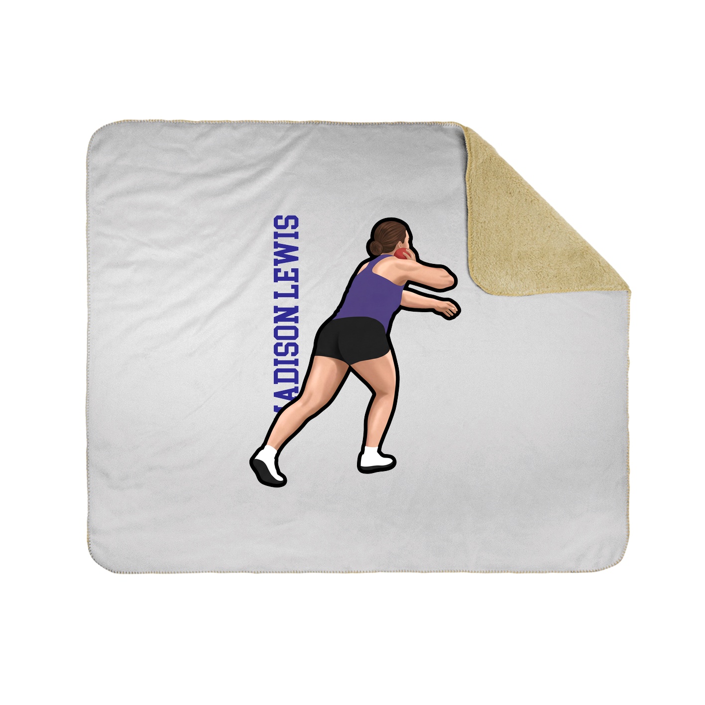 50x60 Sherpa Lined Throw Blanket
