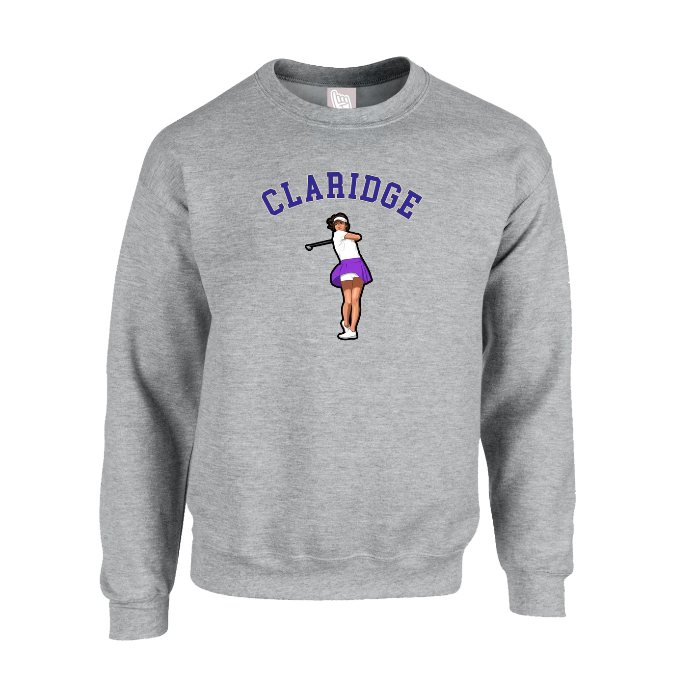 Fleece Crew — Shirsey Arch in Grey