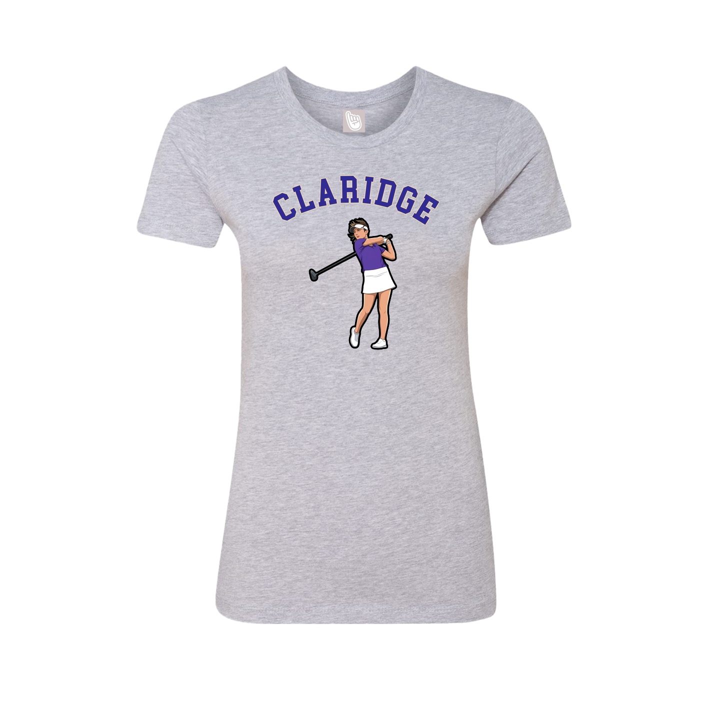Fitted Women's Tee — Shirsey Arch in Grey