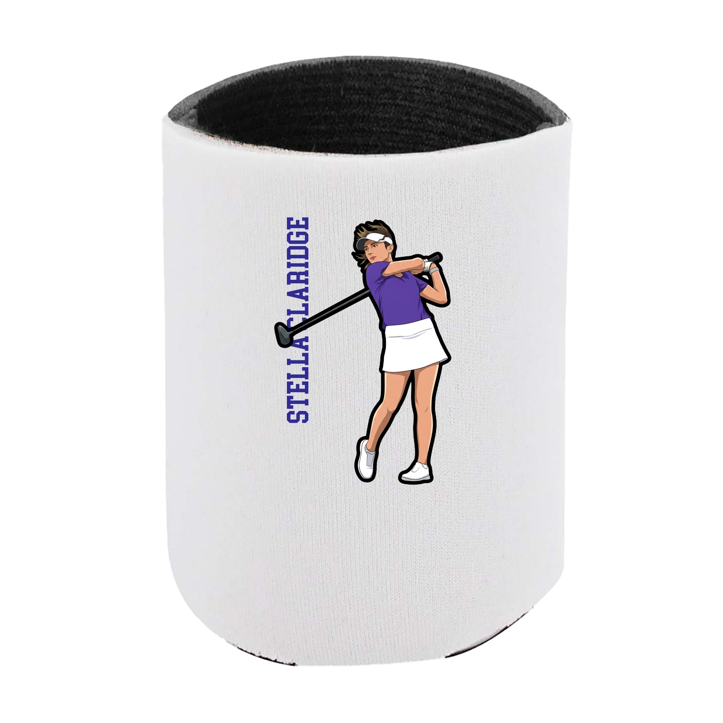 Can Holder — Name Vertical in White