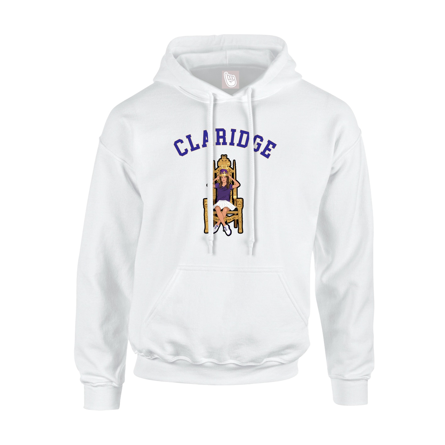 Youth Hoodie — Shirsey Arch in White