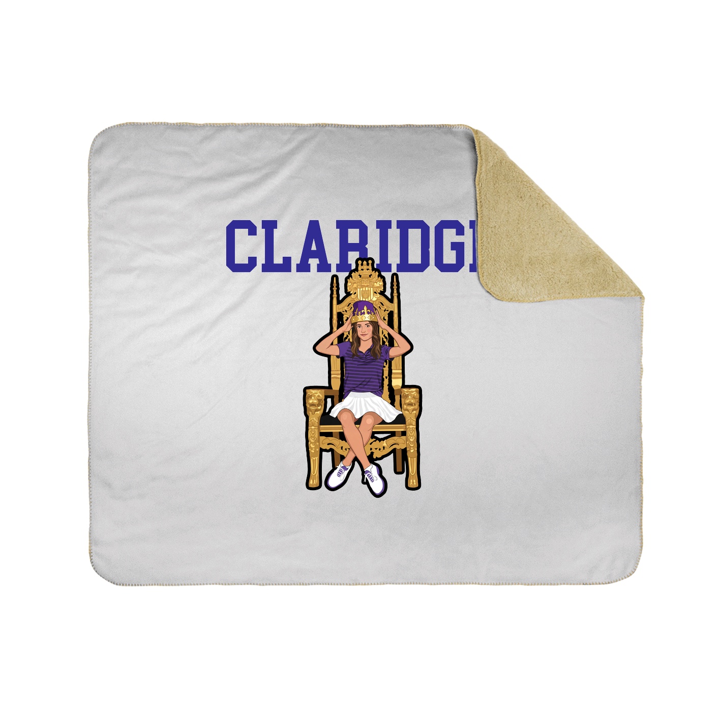 Throw Blanket — Shirsey in White