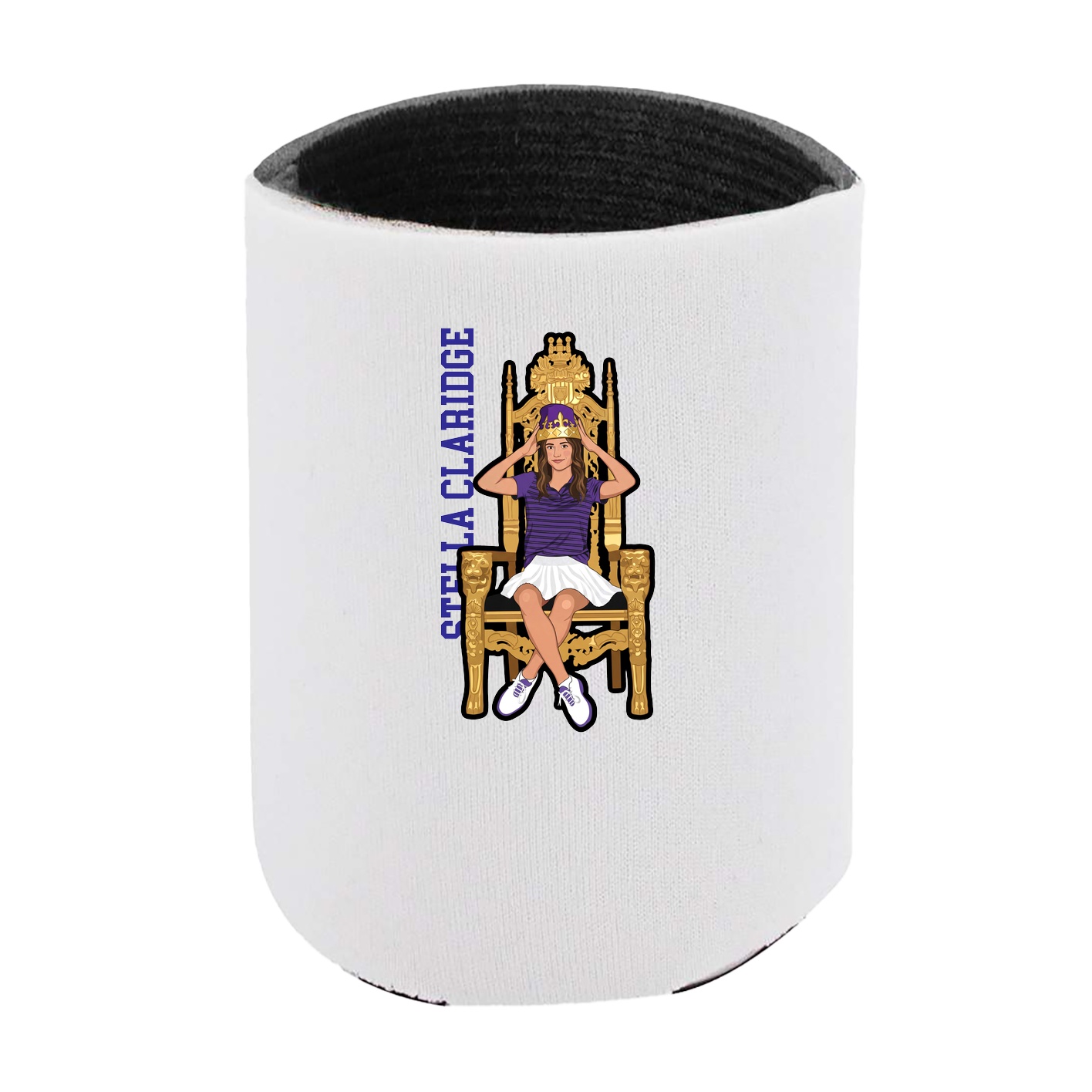 Can Holder — Name Vertical in White