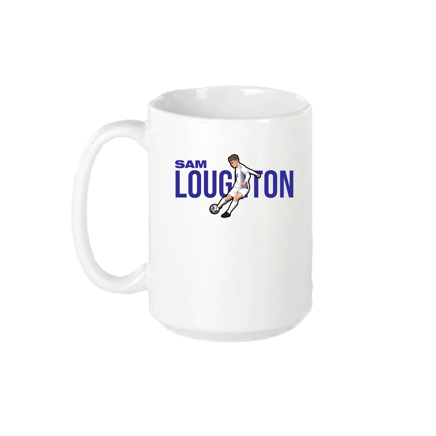 15oz Coffee Mug — Player Name in White