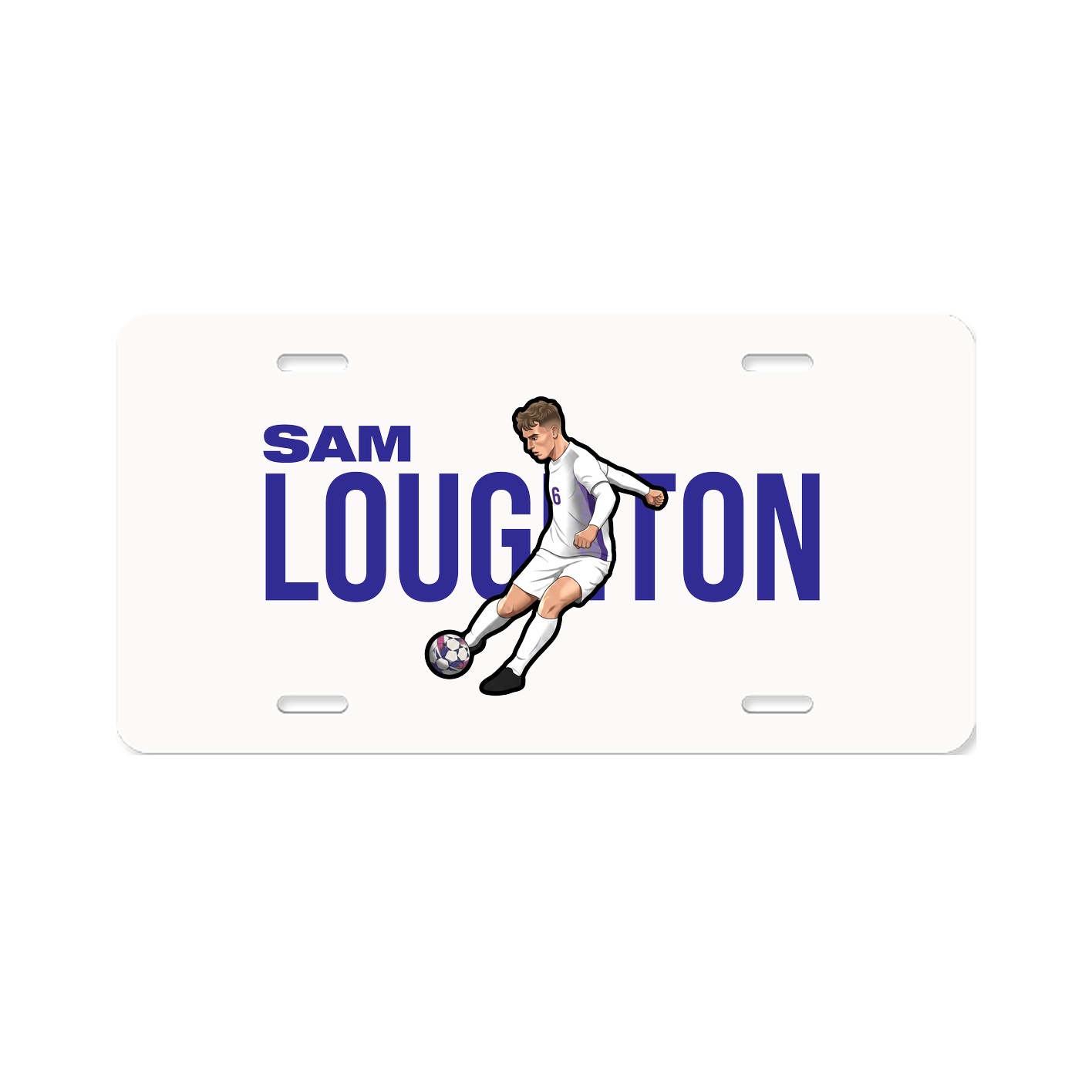 License Plate — Player Name in Classic