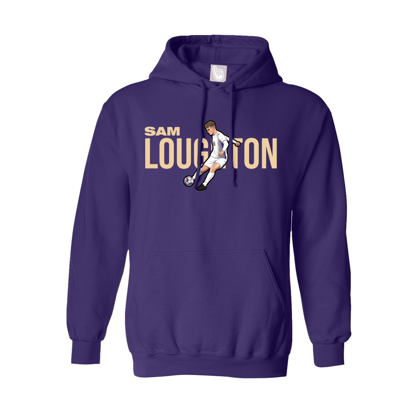 Hoodie — Player Name in Purple