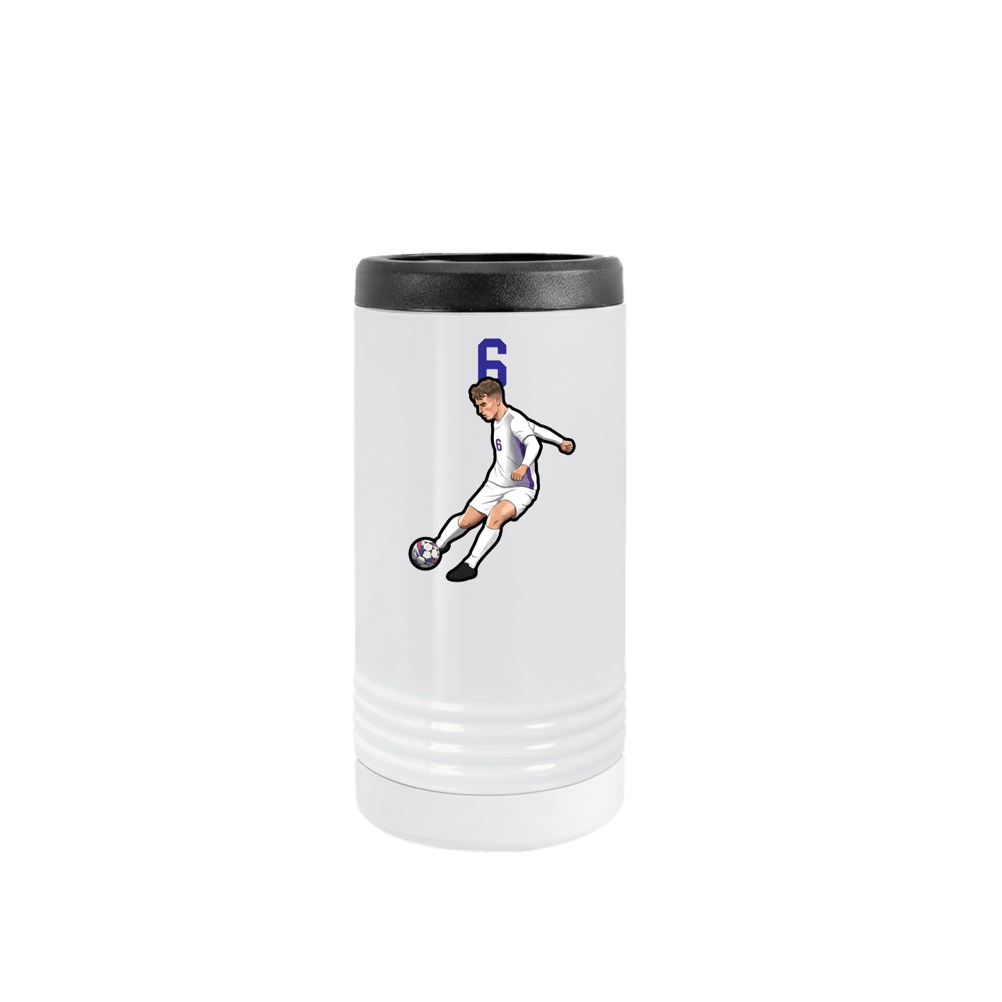 Slim Beverage Holder — Number Top in White
