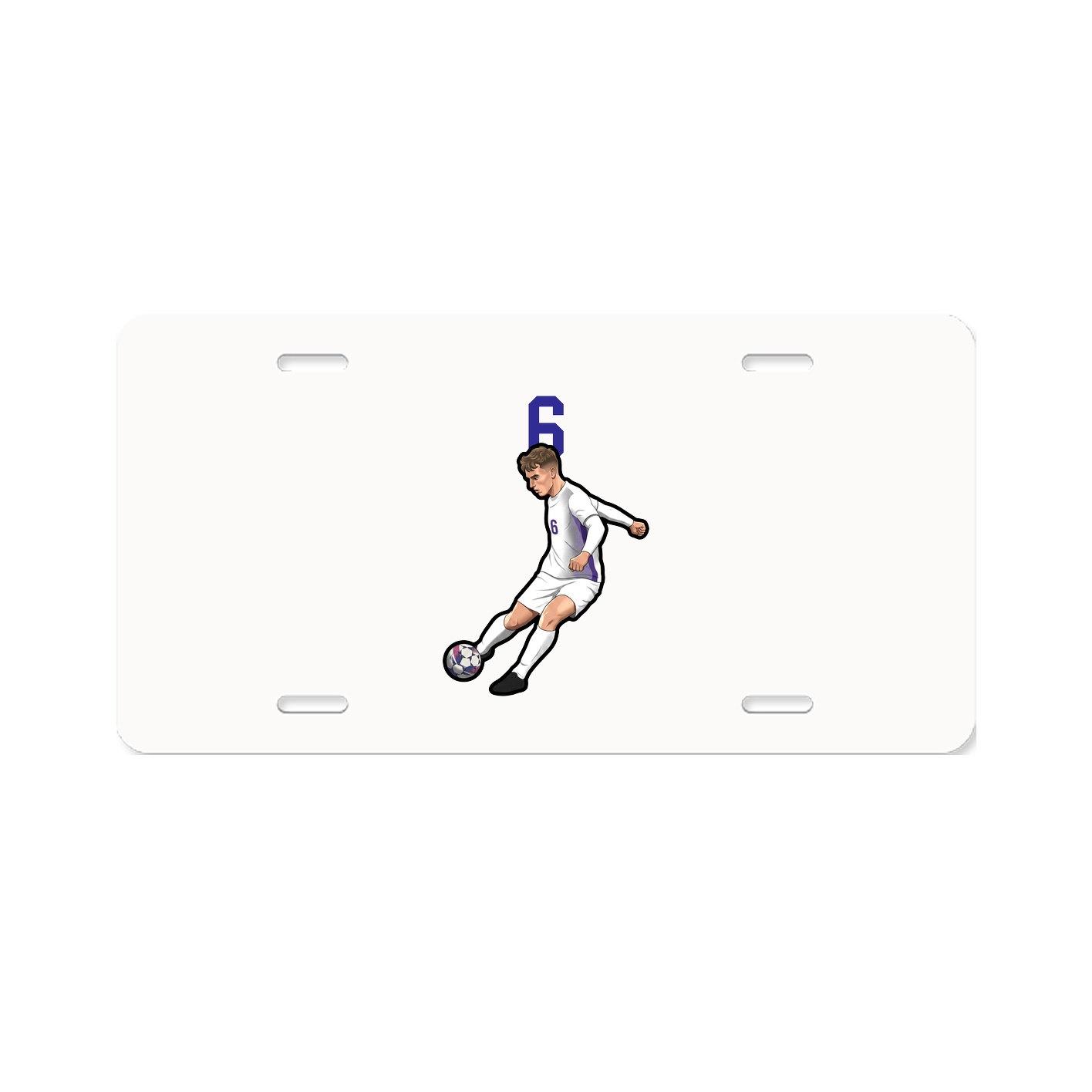 License Plate — Number Top in Classic