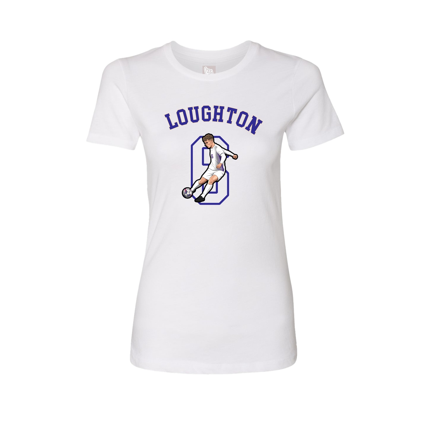 Fitted Women's Tee — Shirsey Arch in White