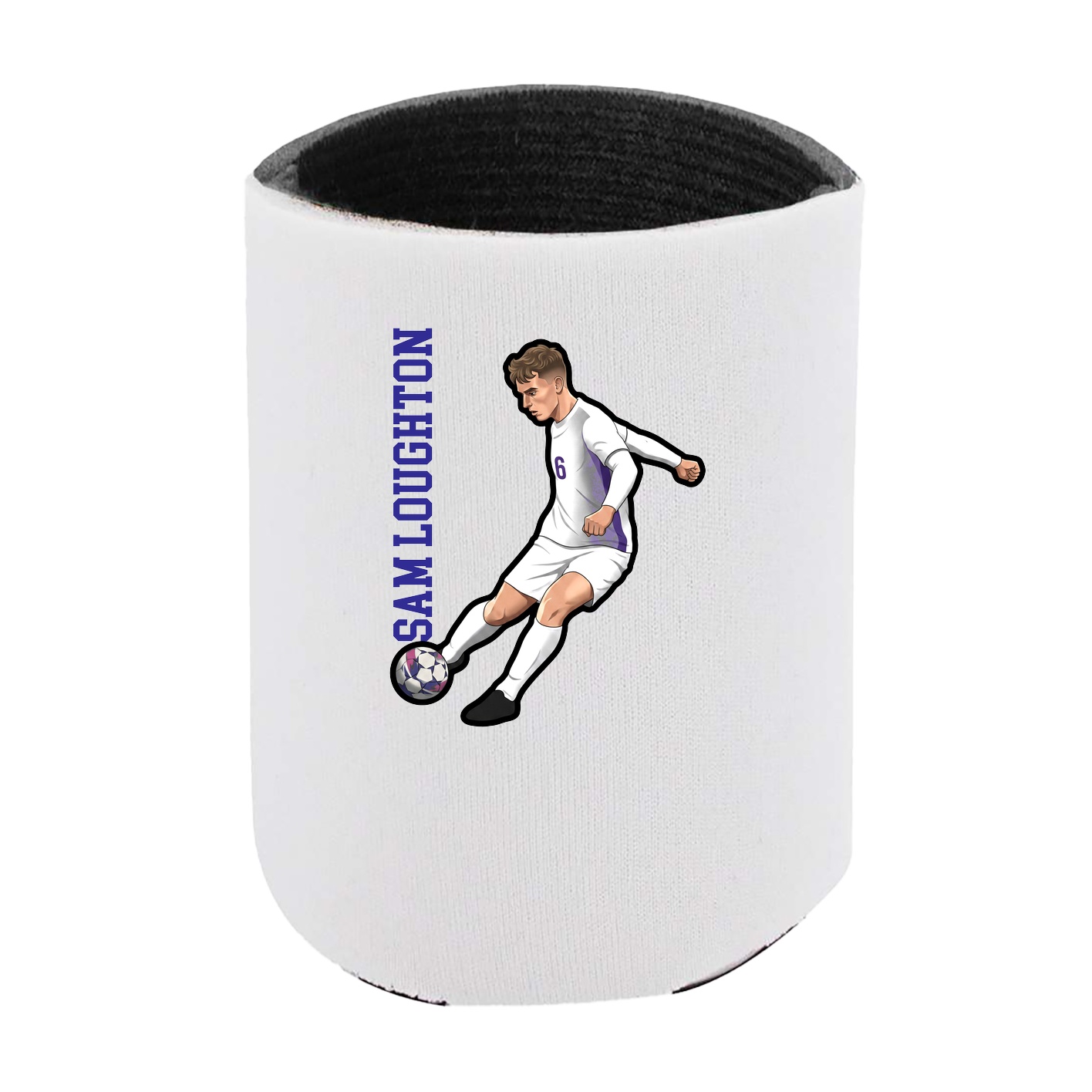 Can Holder — Name Vertical in White