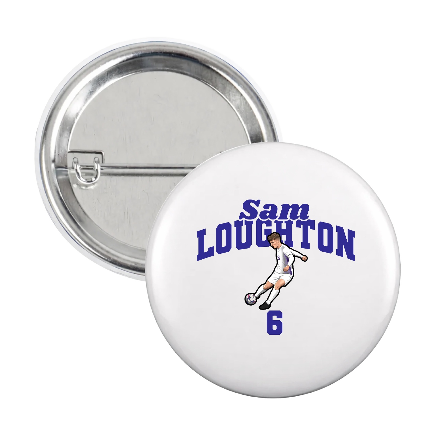 Game Day Button — Signature Arch in White