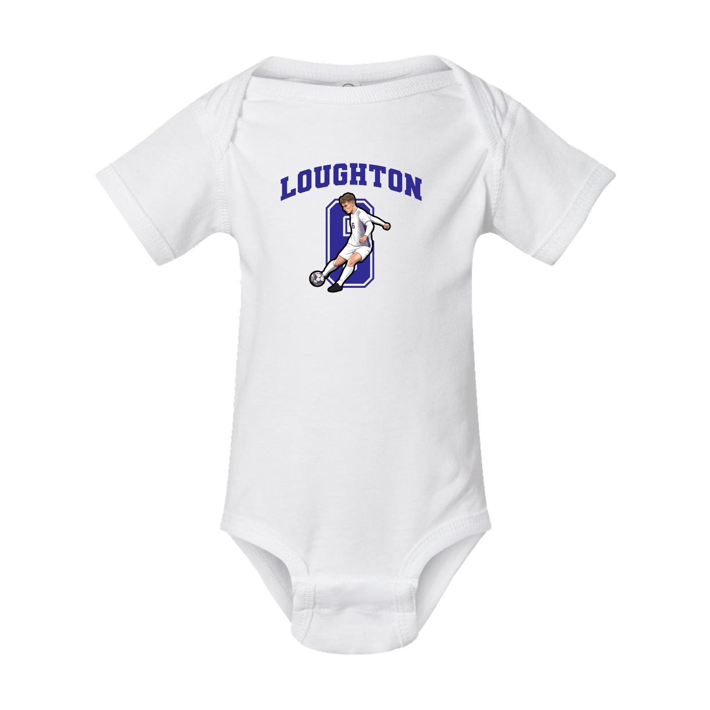 Baby Onesie — Number in White