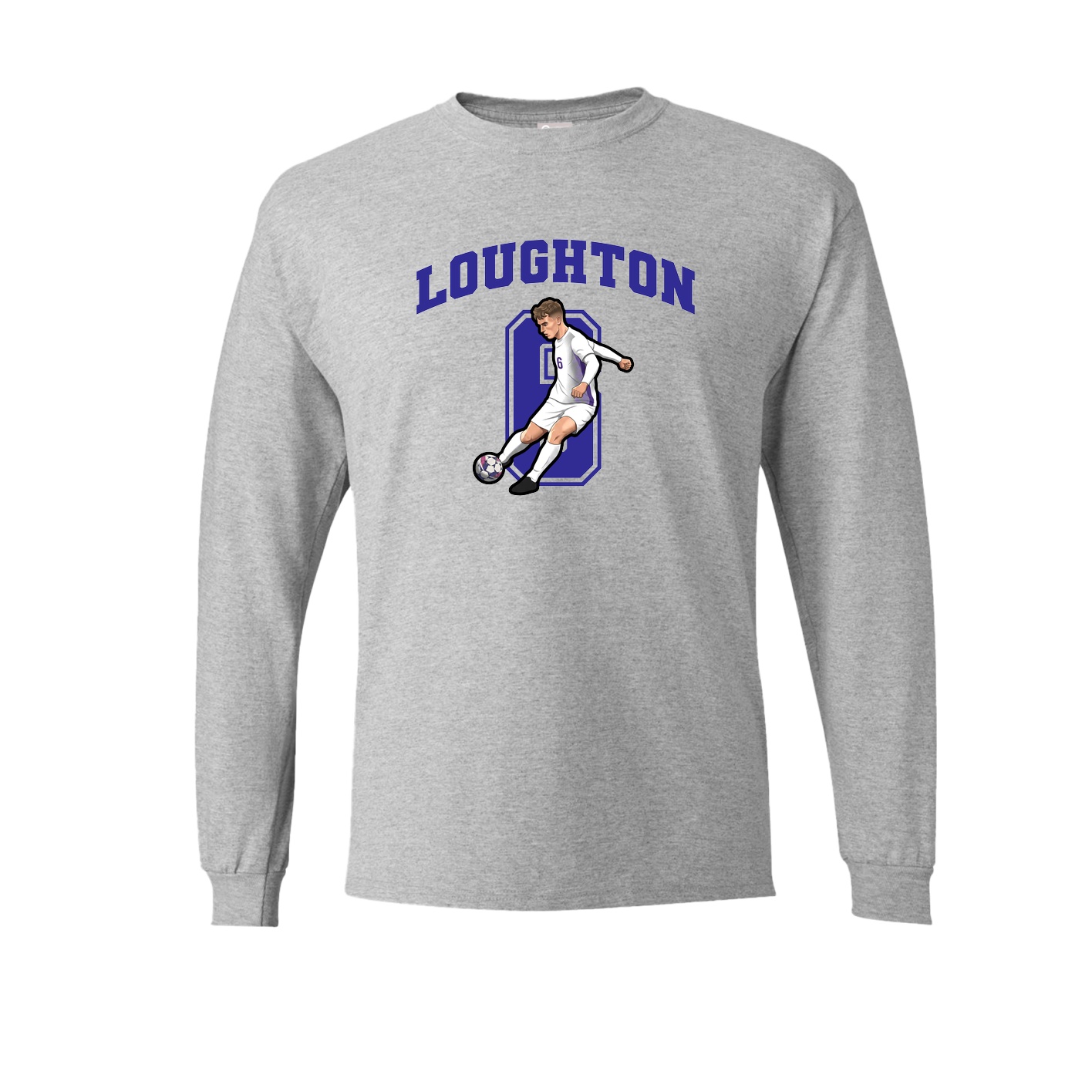 Long Sleeve Tee — Number in Grey