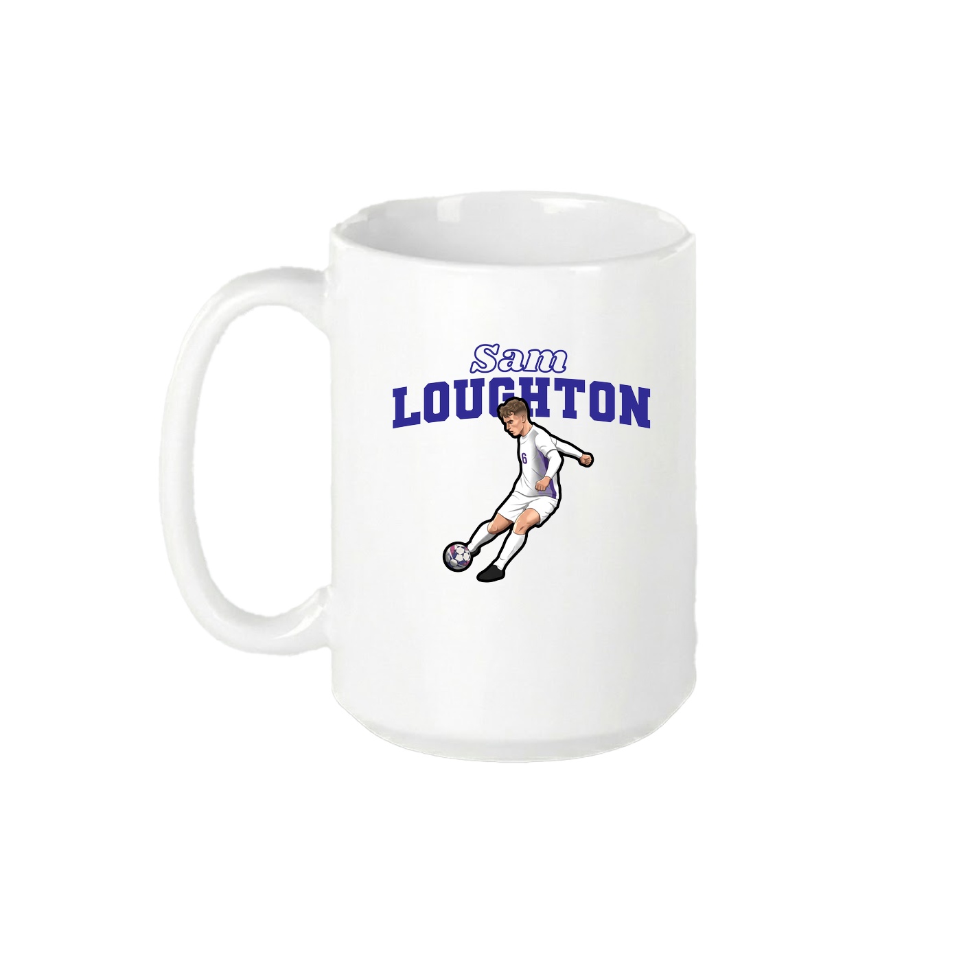 15oz Coffee Mug — Name Arch in White