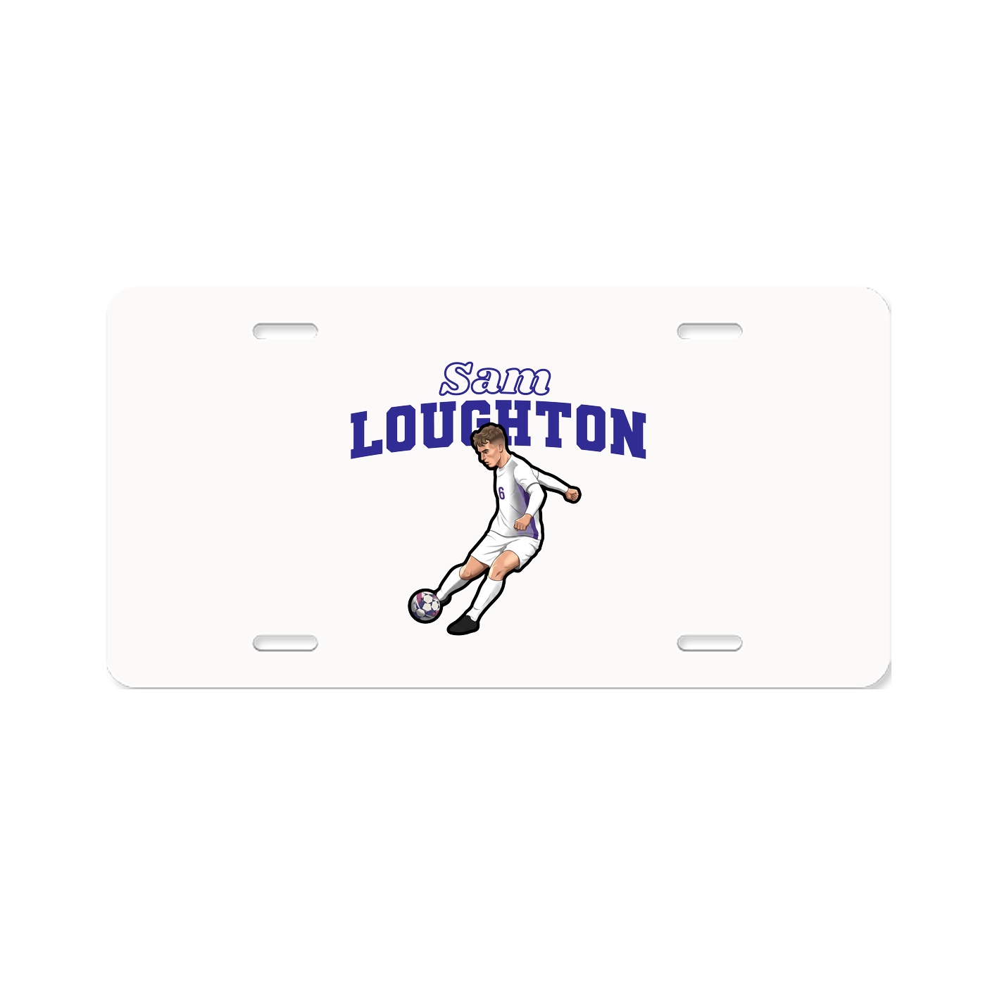 License Plate — Name Arch in Classic