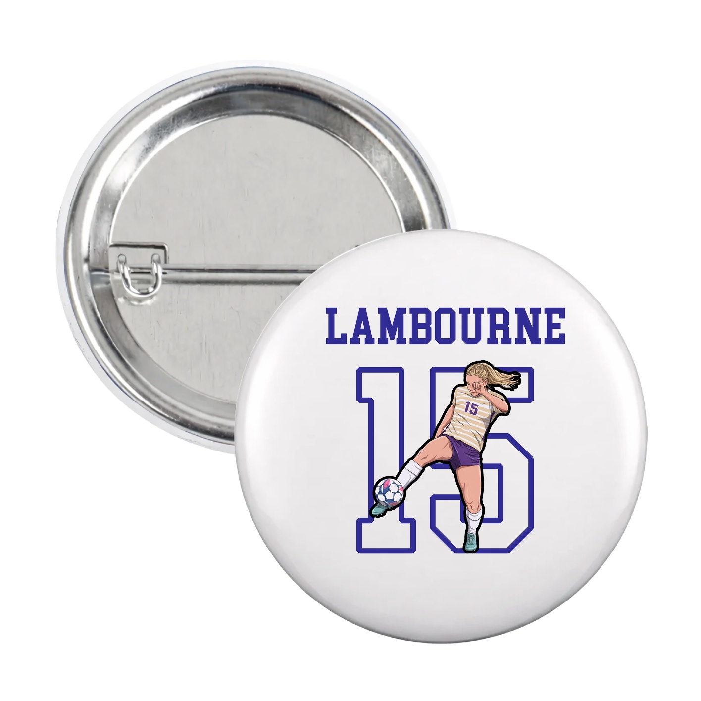 Game Day Button — Shirsey in White