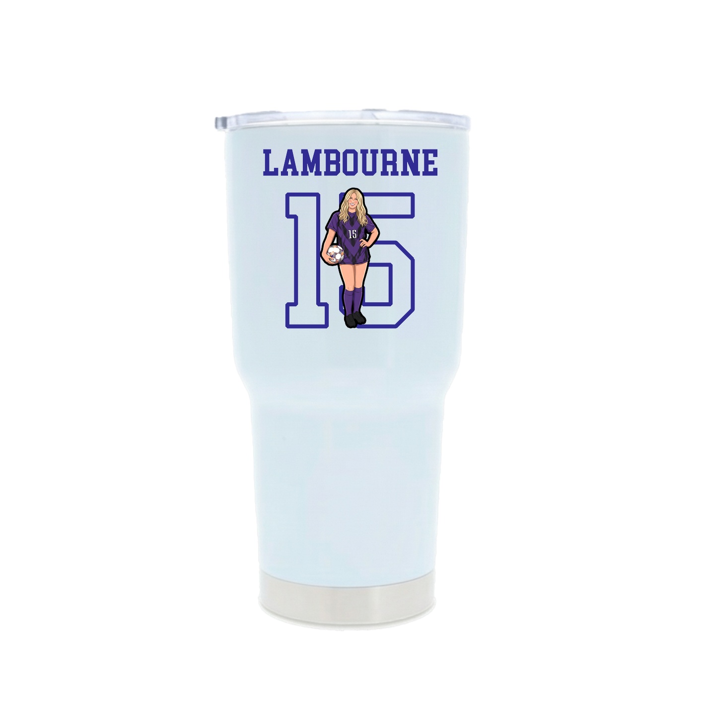 30oz Stainless Steel Tumbler — Shirsey in White