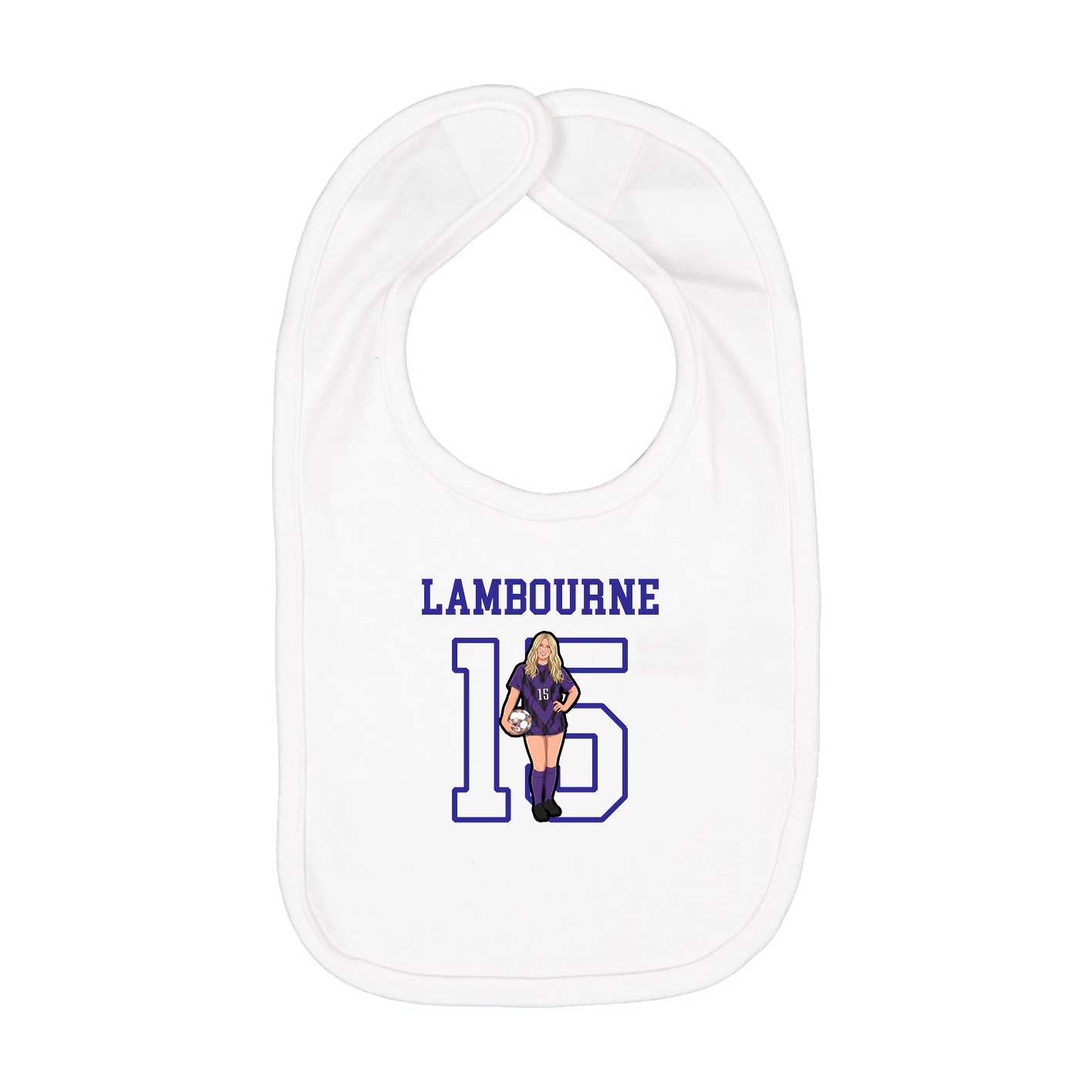 Infant Bib — Shirsey in White