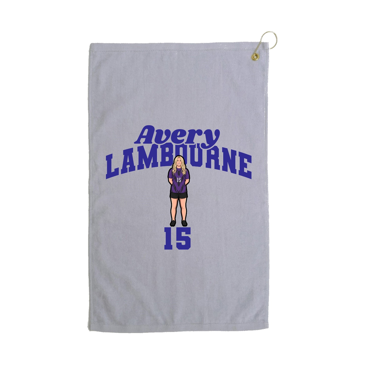 Golf Towel — Signature Arch in Grey