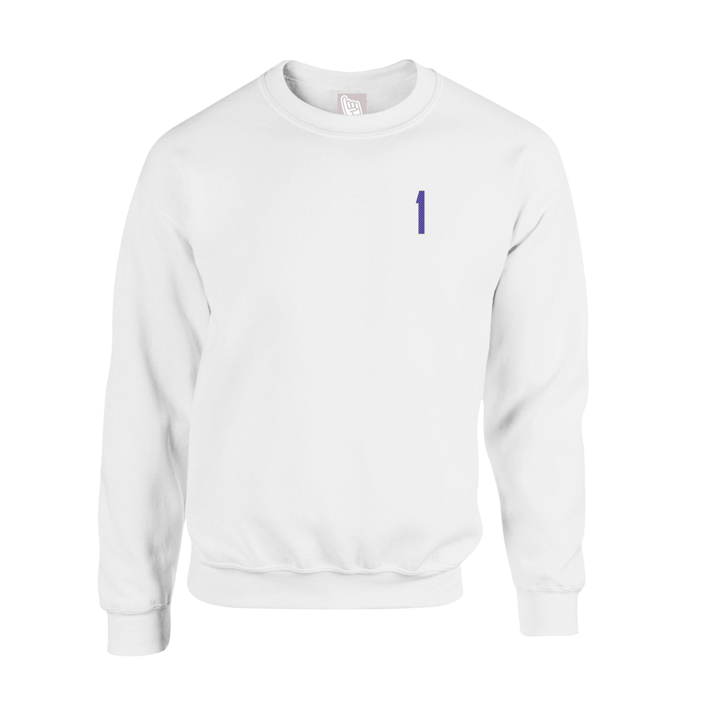 Fleece Crew — Front Shirsy in White
