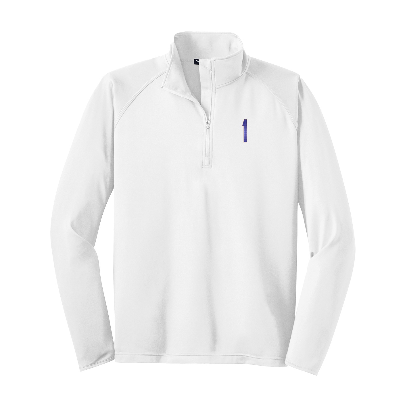 Q-Zip Pullover — Front Shirsy in White