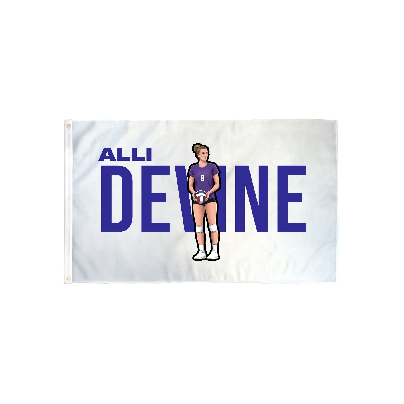 3x5 Flag — Player Name in Classic