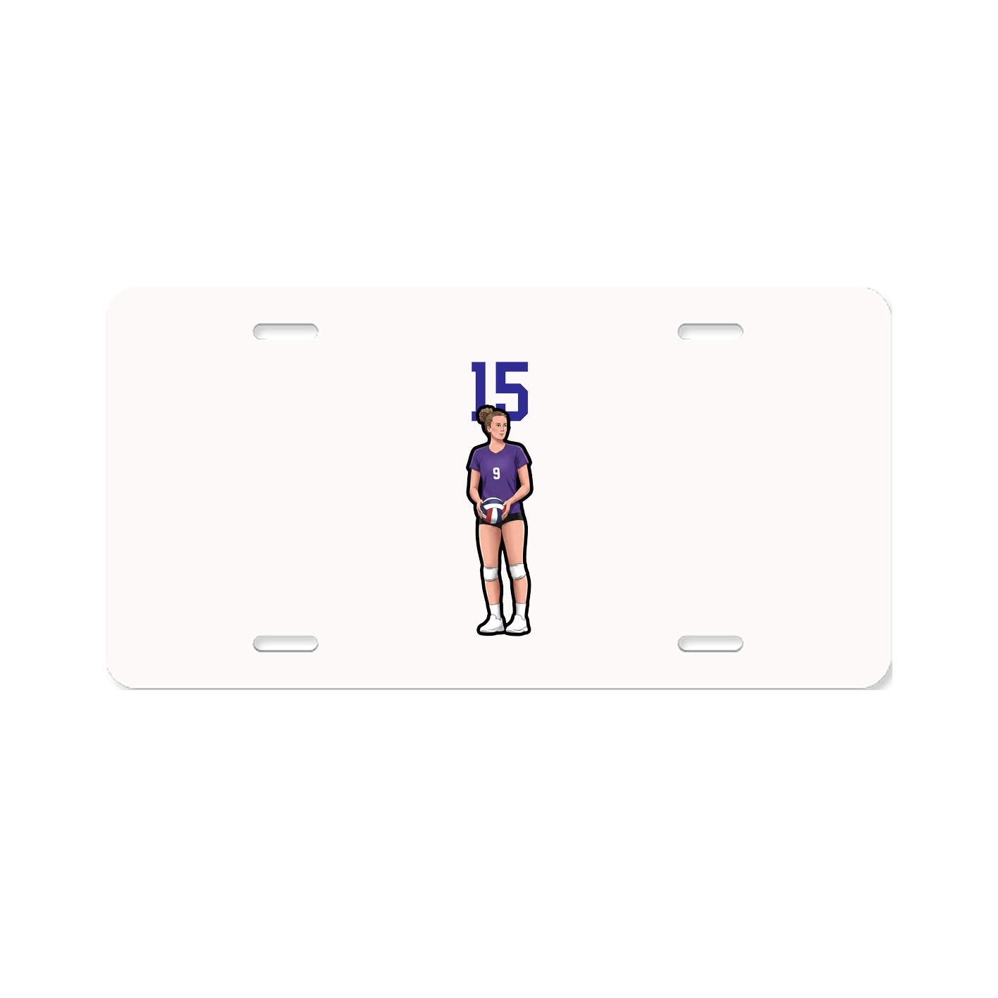 License Plate — Number Top in Classic