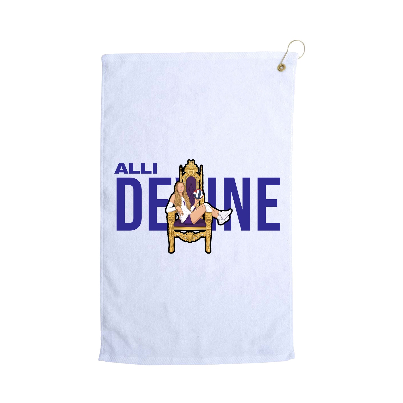Golf Towel — Player Name in White