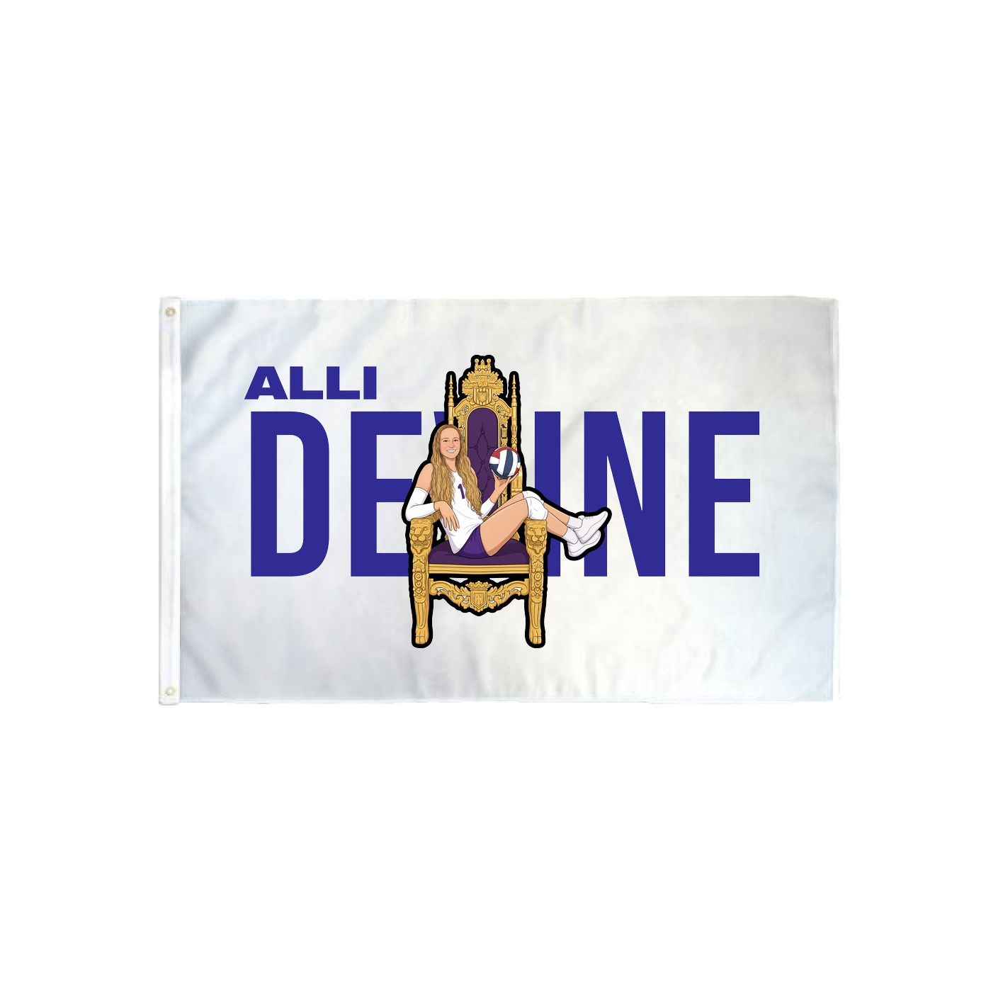 3x5 Flag — Player Name in Classic