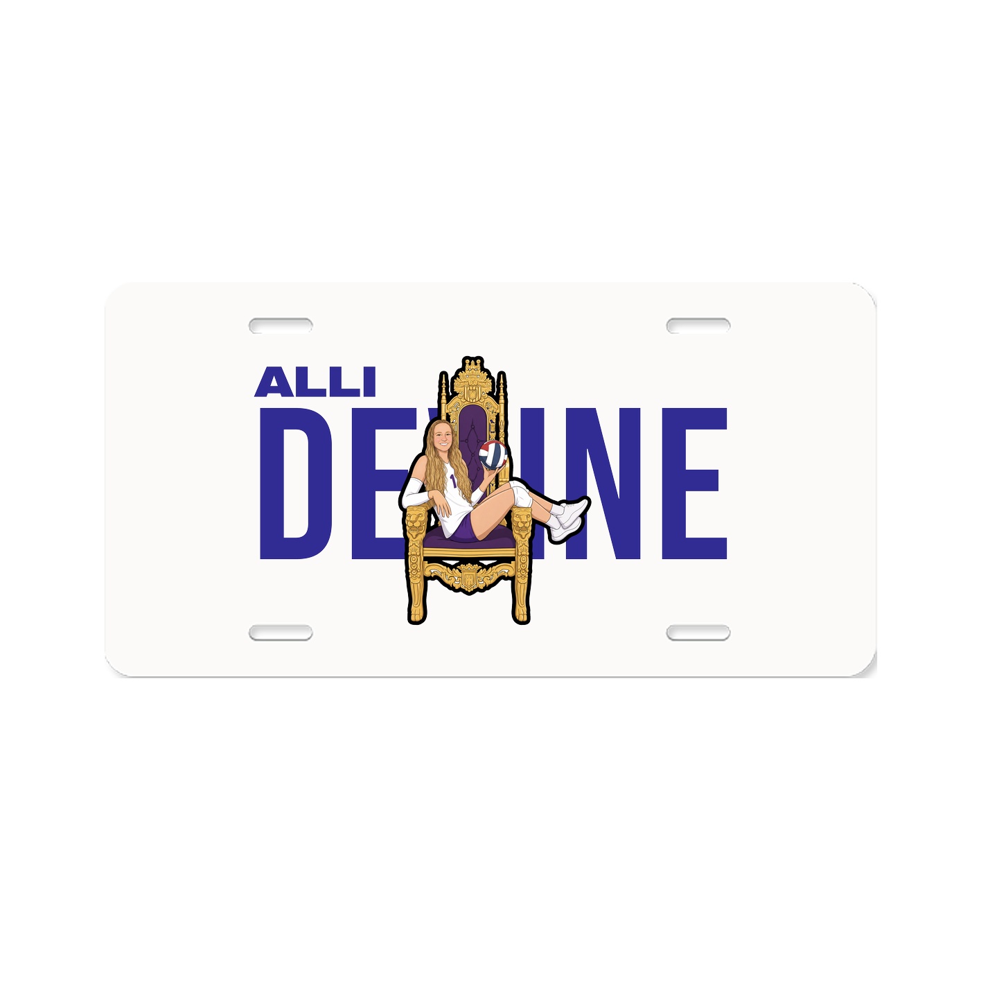 License Plate — Player Name in Classic