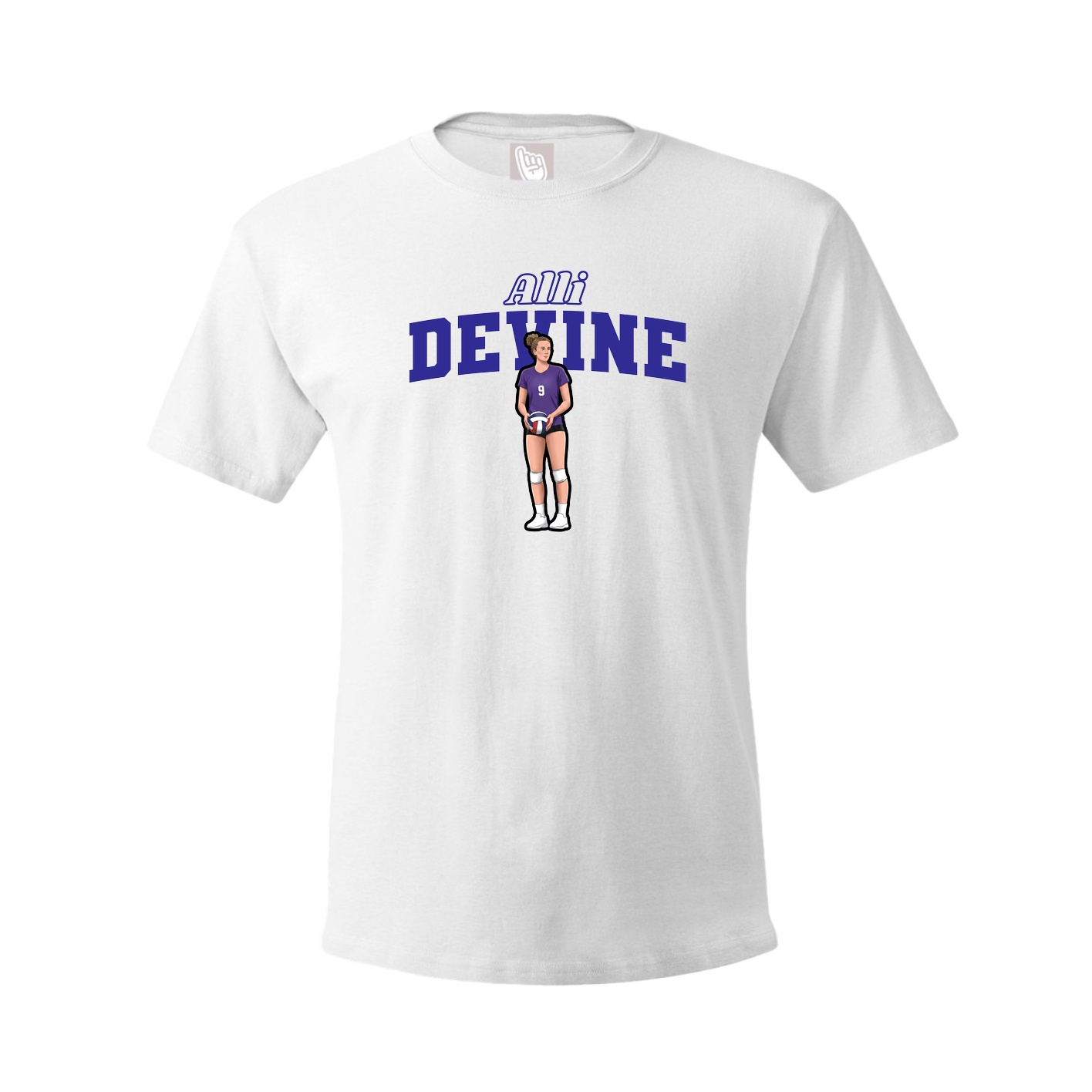 Tee — Name Arch in White