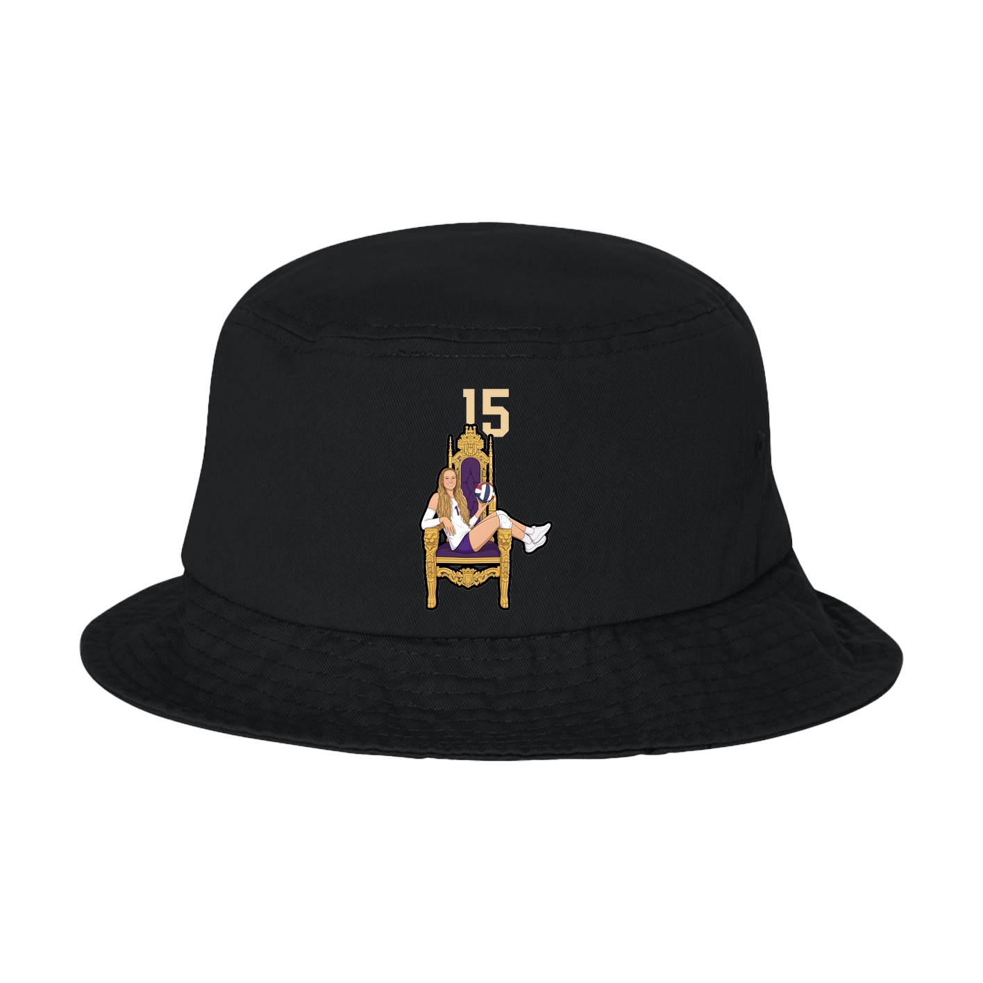 Bucket Cap — Number Top in Black