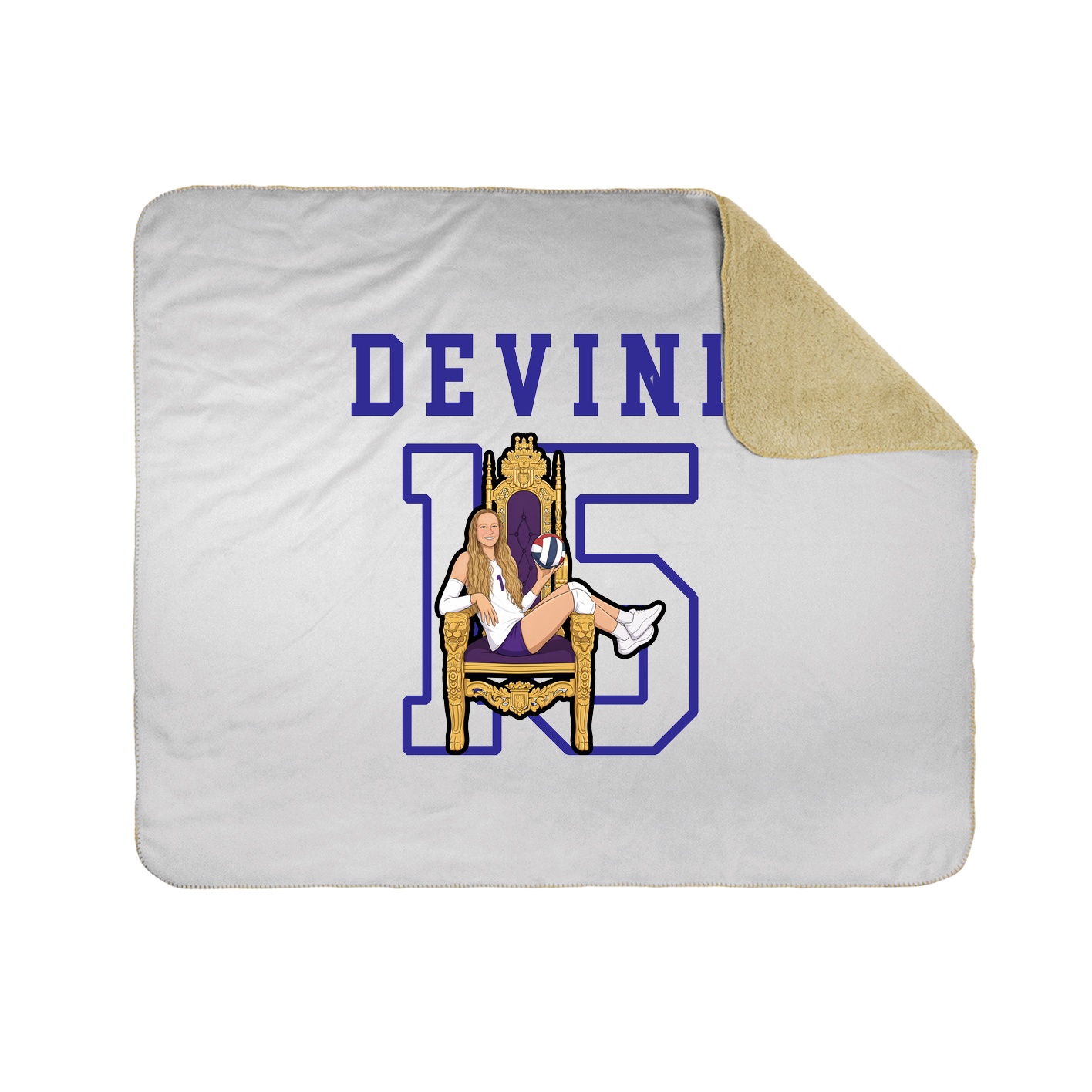 Throw Blanket — Shirsey in White
