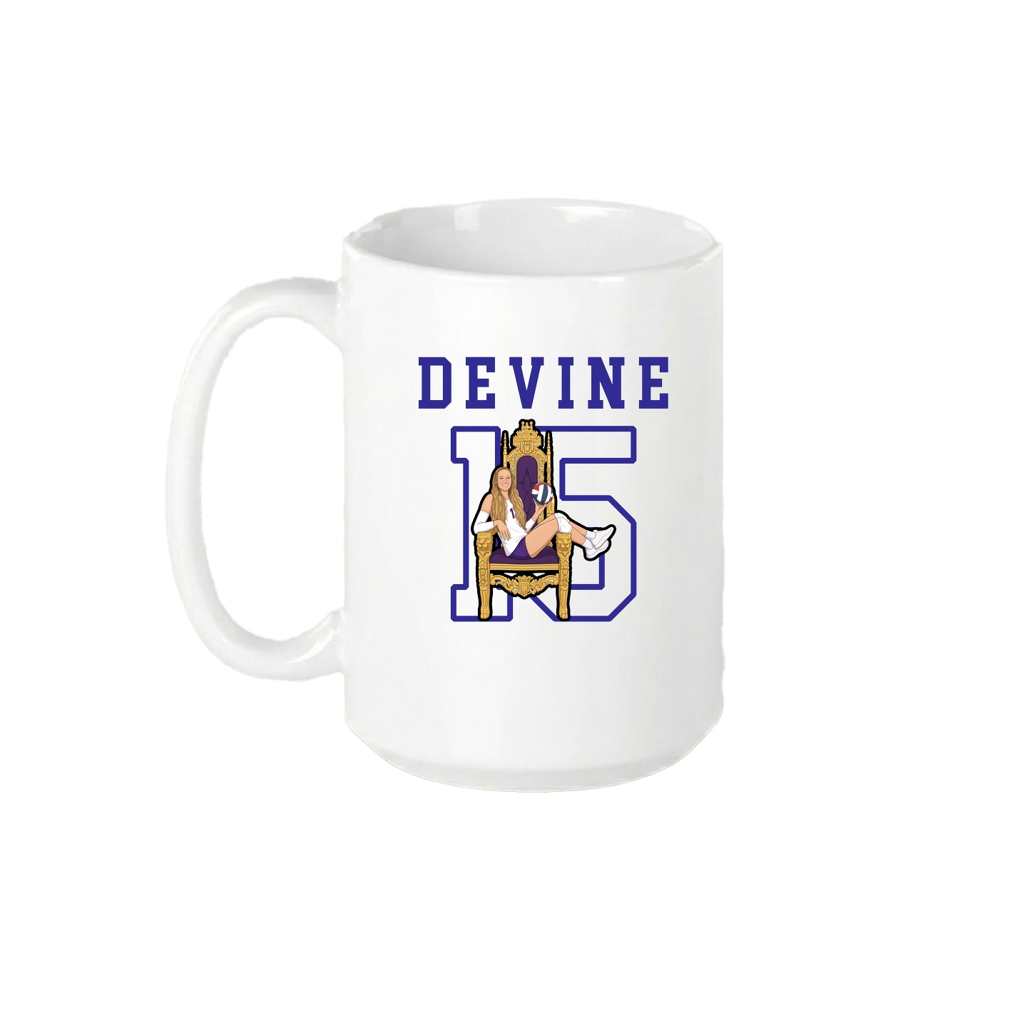 15oz Coffee Mug — Shirsey in White
