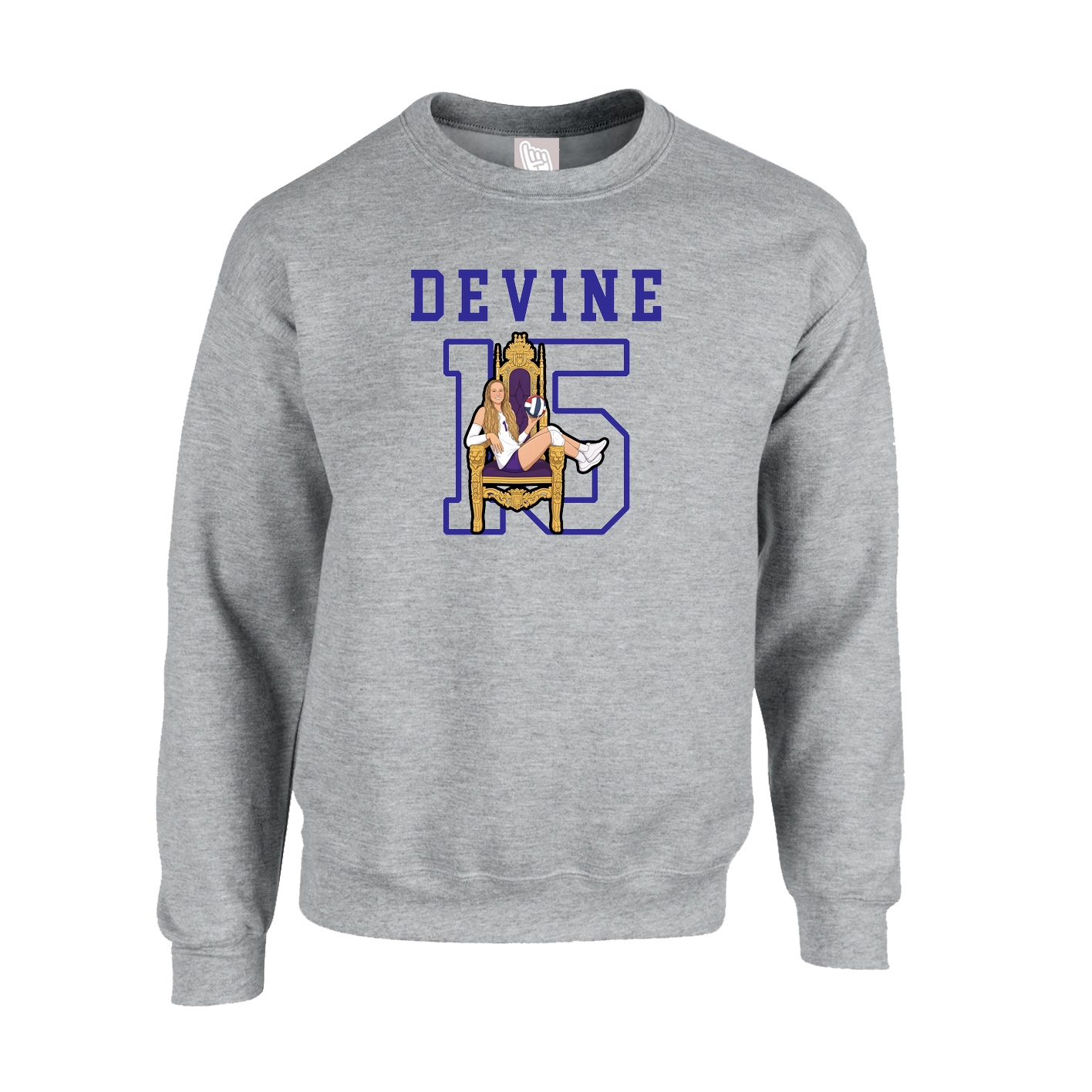 Fleece Crew — Shirsey in Grey